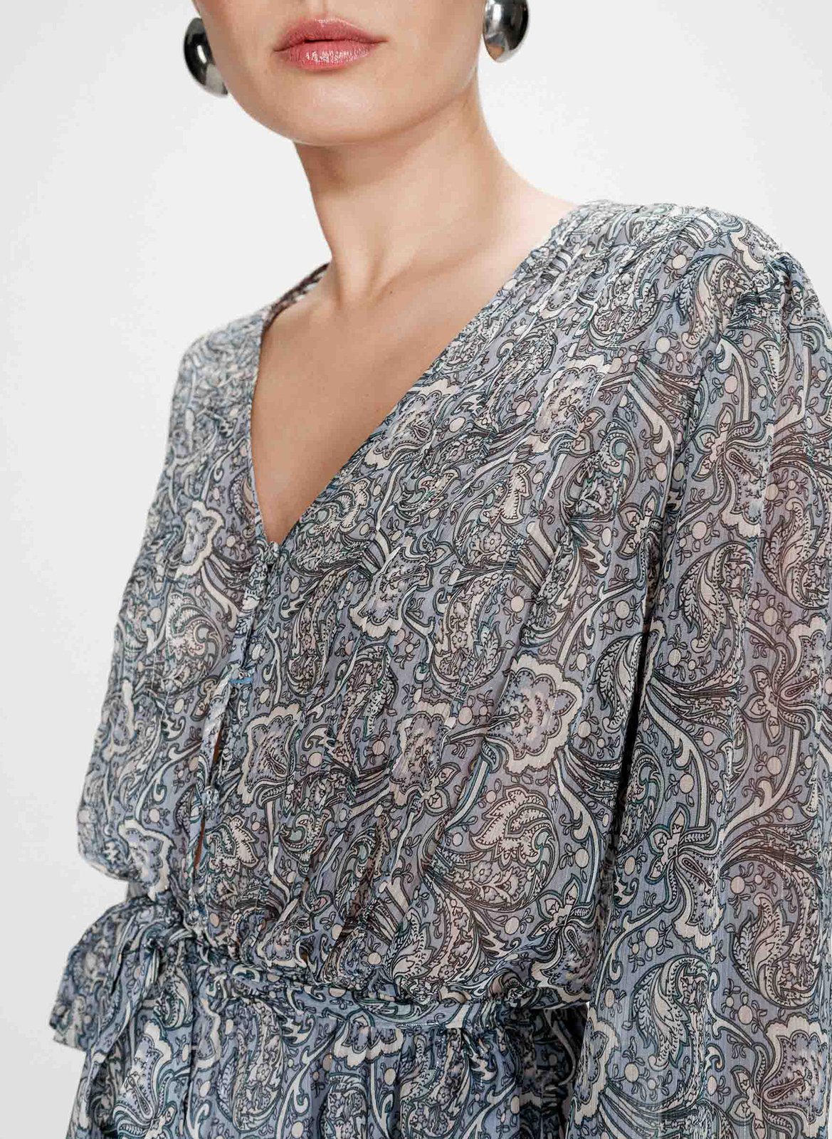 Korte jurk met print GRACE ET MILA Blauw