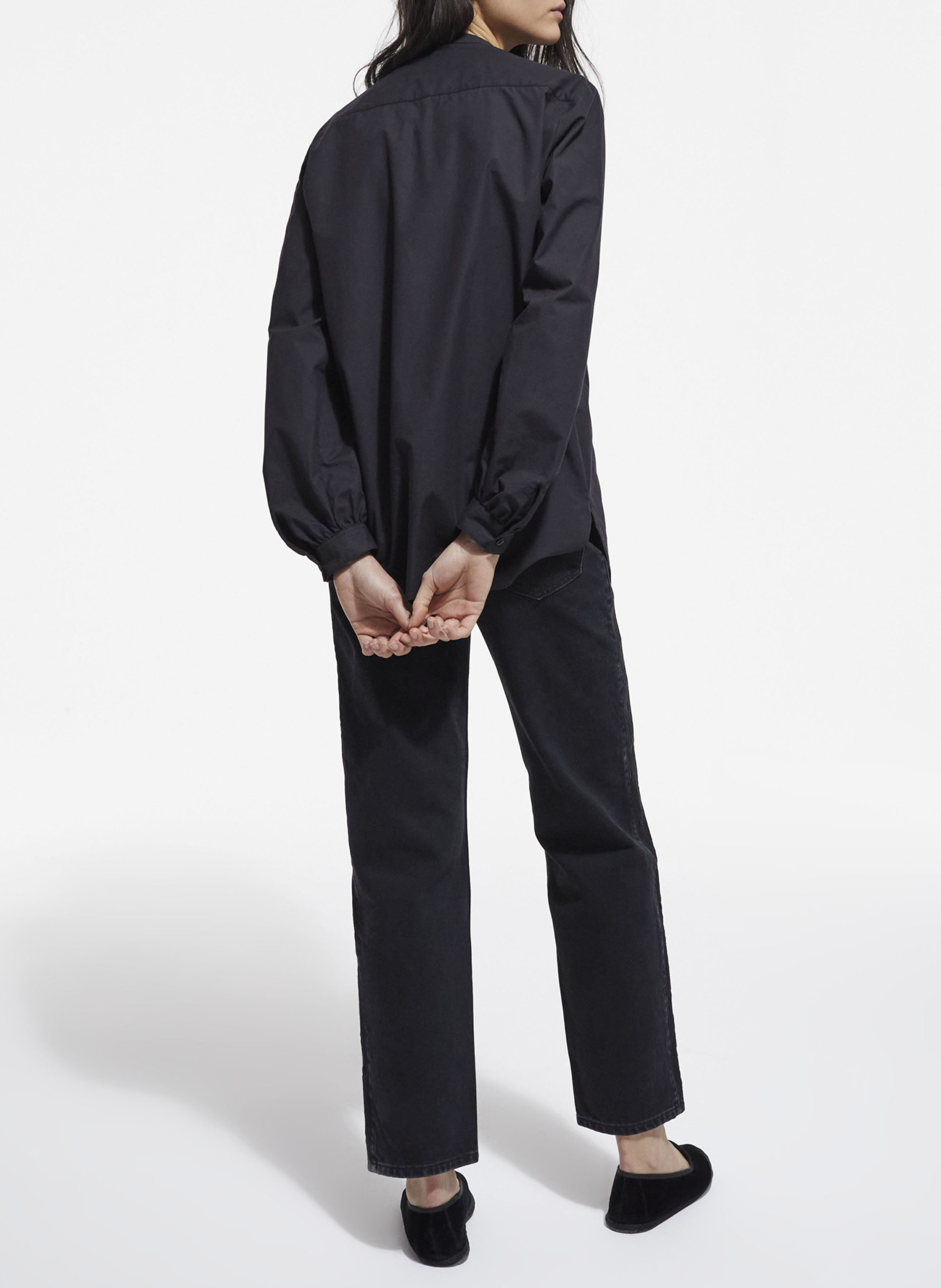 Jean droit à broderie en coton mélangé  THE KOOPLES Bleu