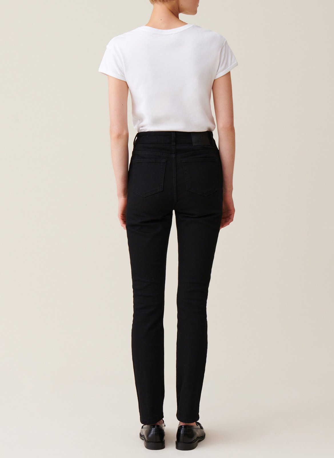 Jean droit en coton mélangé CLAUDIE PIERLOT Noir