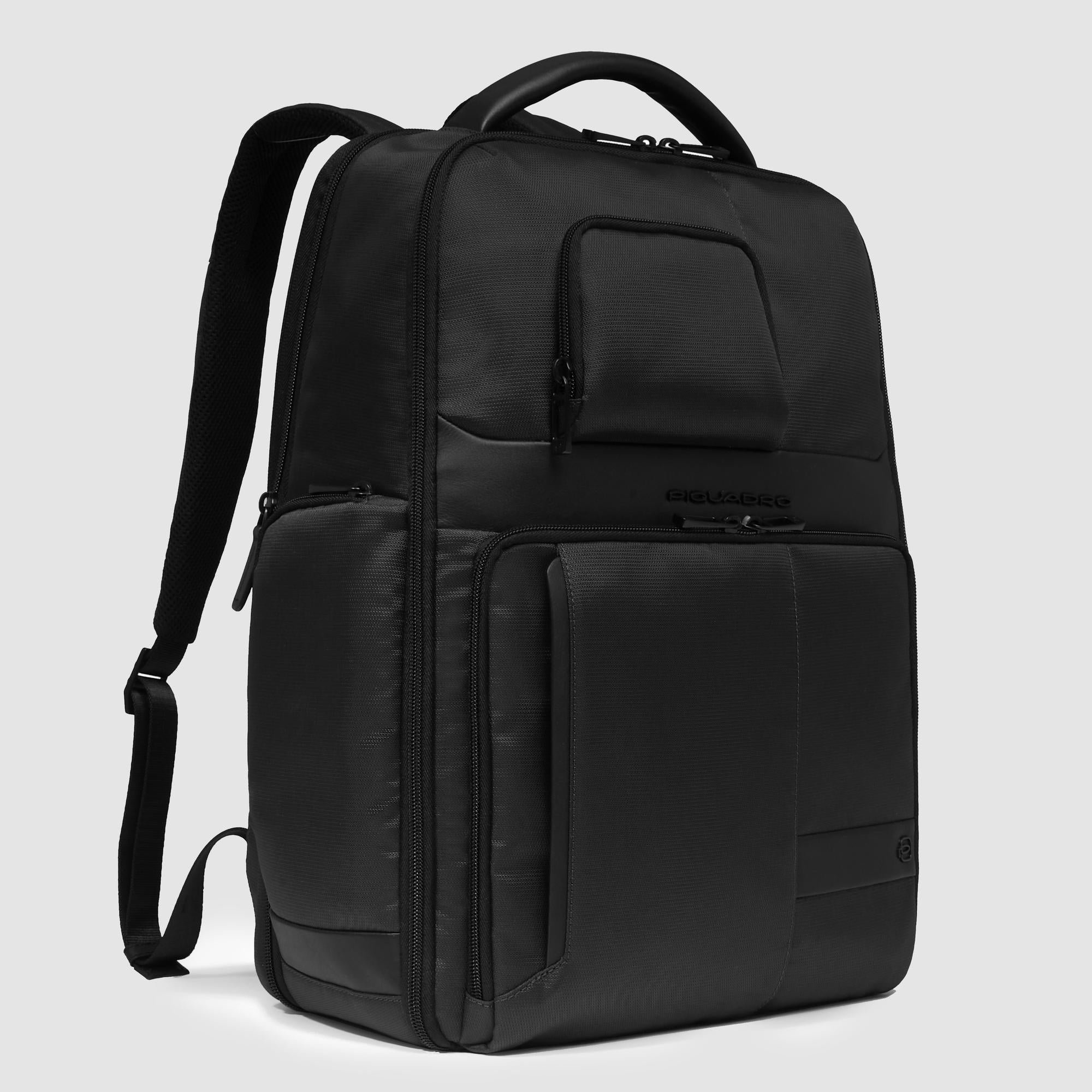 17-inch laptop travel backpack PIQUADRO Black