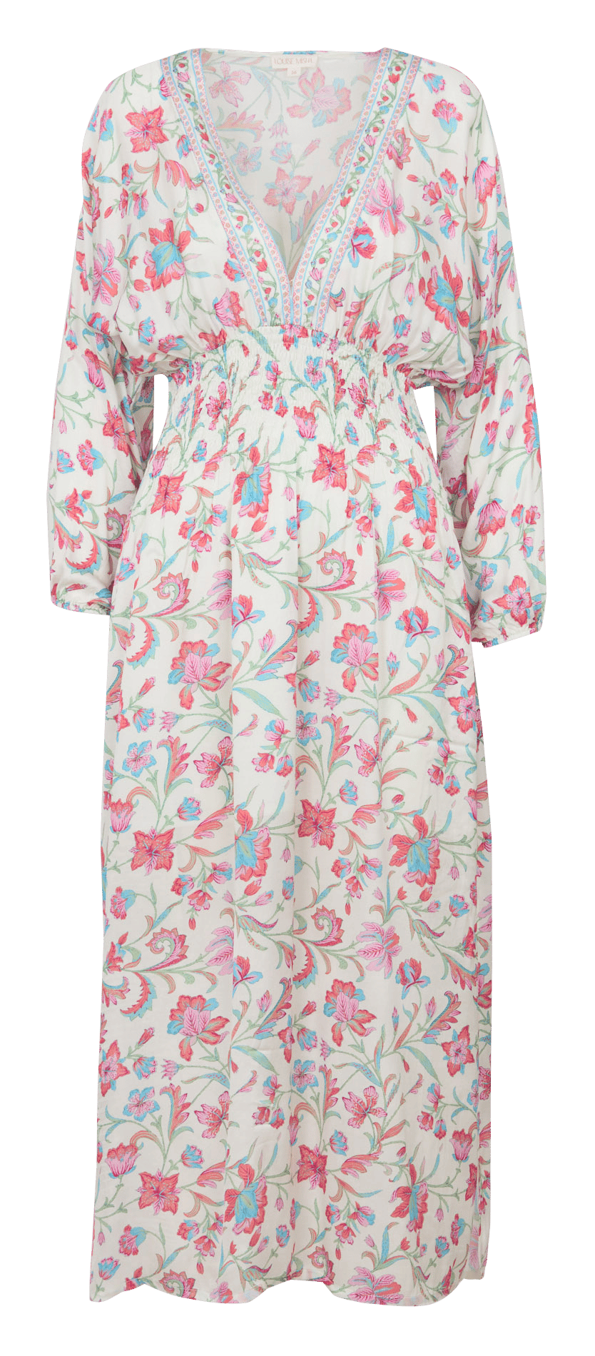 Lange jurk met V-hals en bloemenprint LOUISE MISHA Veelkleurig