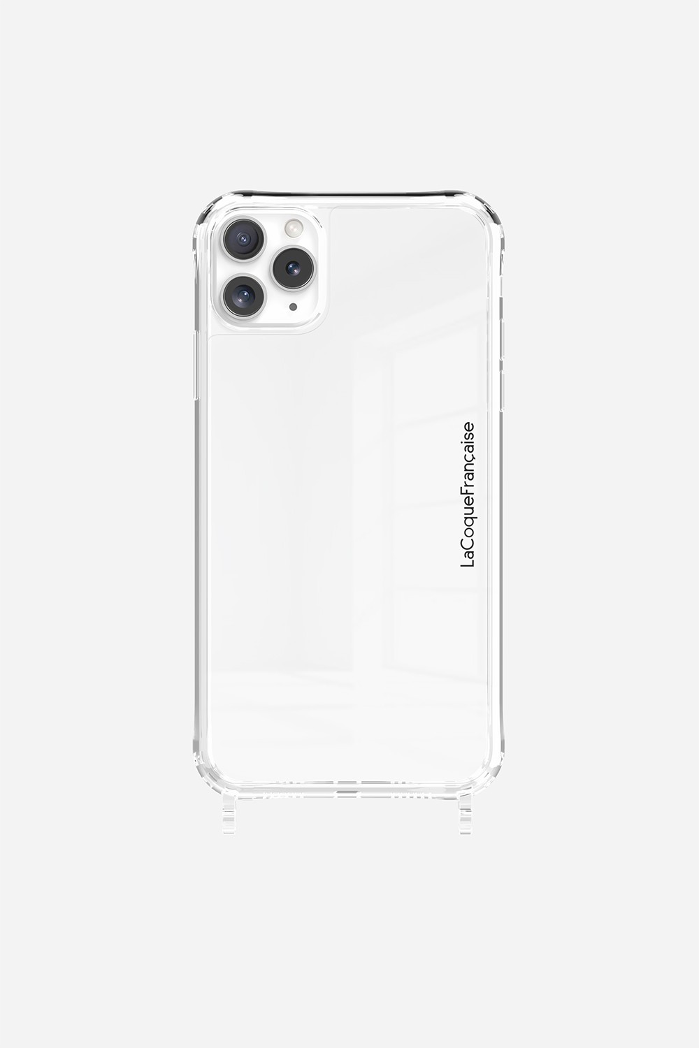 Phone case with rings for iPhone 11 Pro Max LA COQUE FRANCAISE Silver