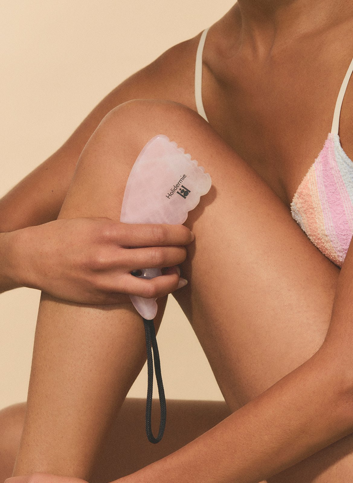 Gua Sha Corps en Quartz Rose HOLIDERMIE No color