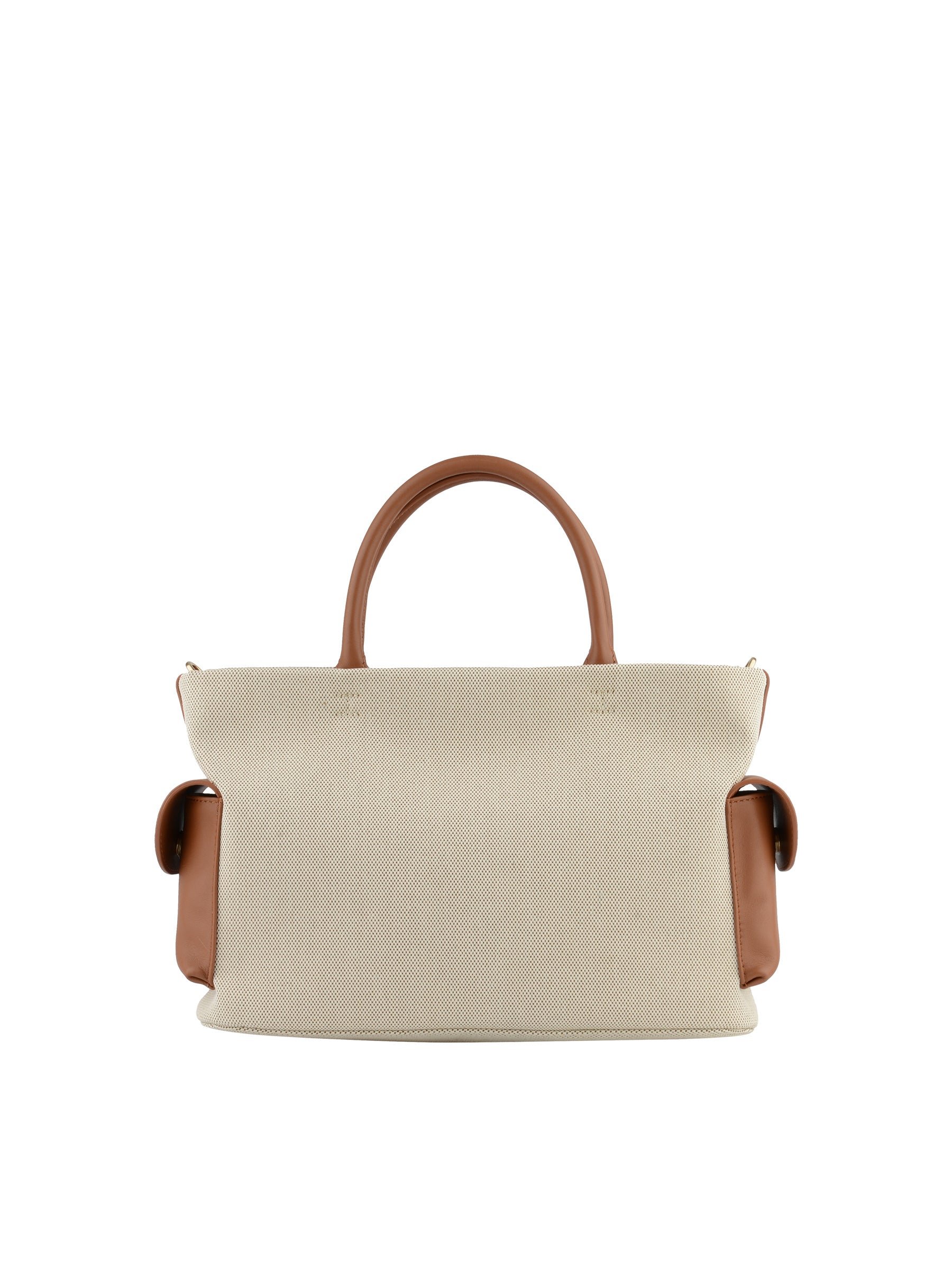 Calfskin leather handbag POURCHET Golden