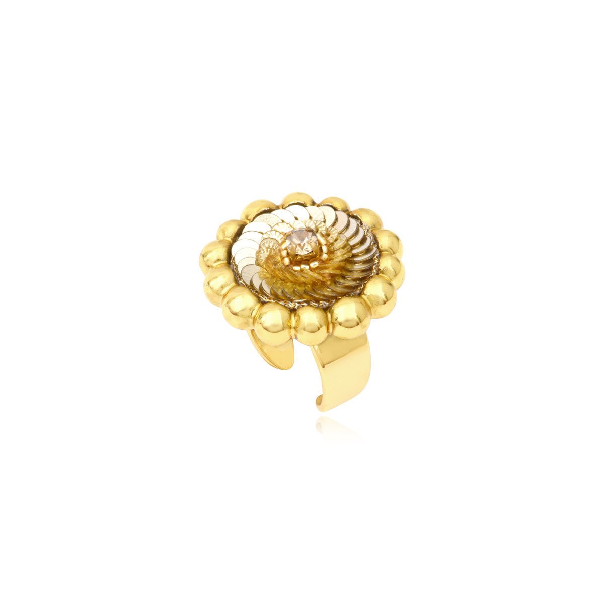 Adjustable round ring SATELLITE PARIS Golden