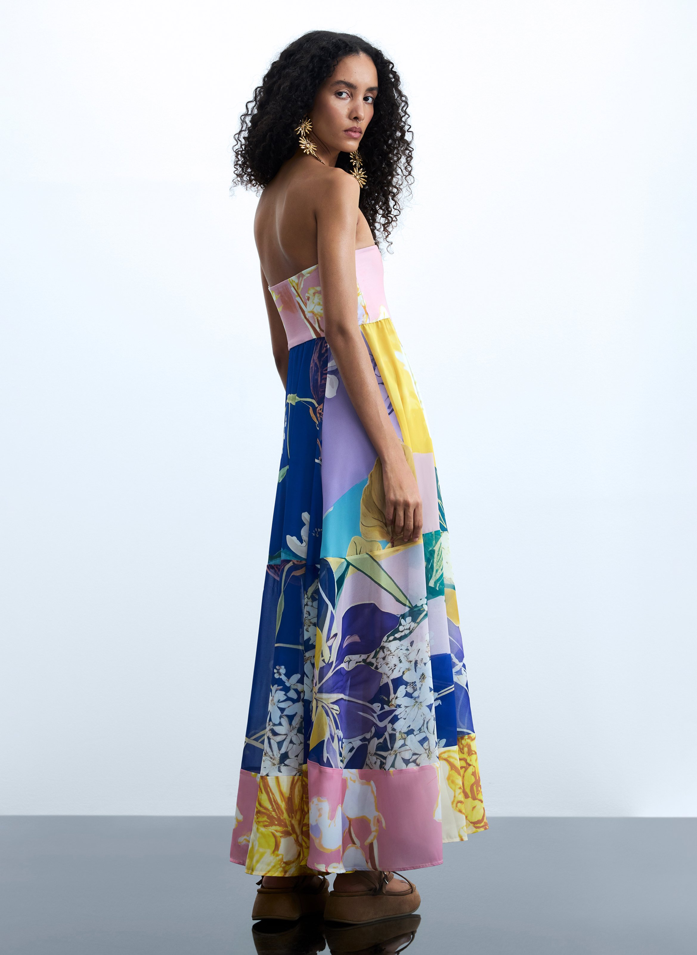 Robe longue ample DESIGUAL Multicolore