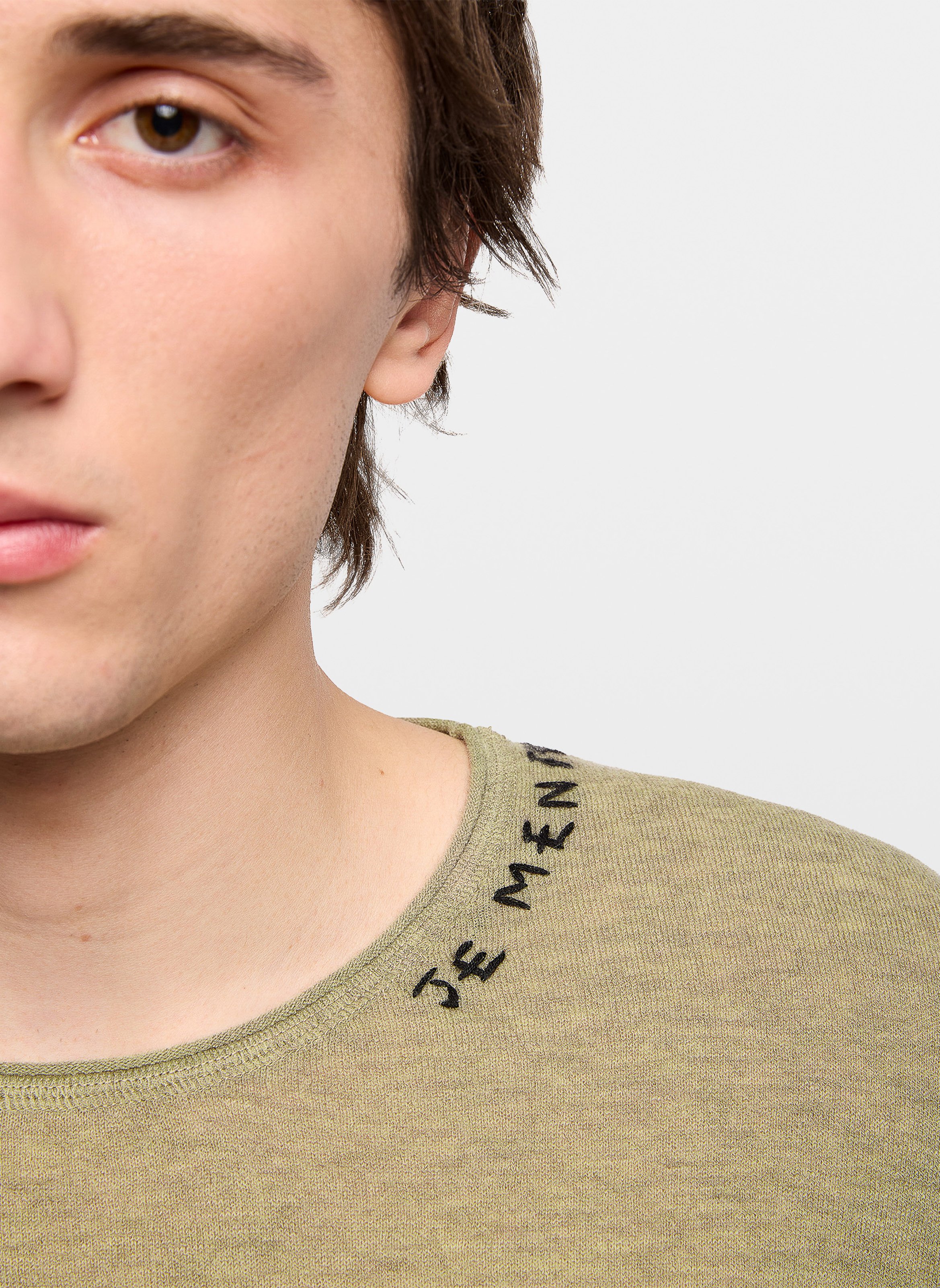 Tee-shirt col rond en cachemire ZADIG&VOLTAIRE Vert