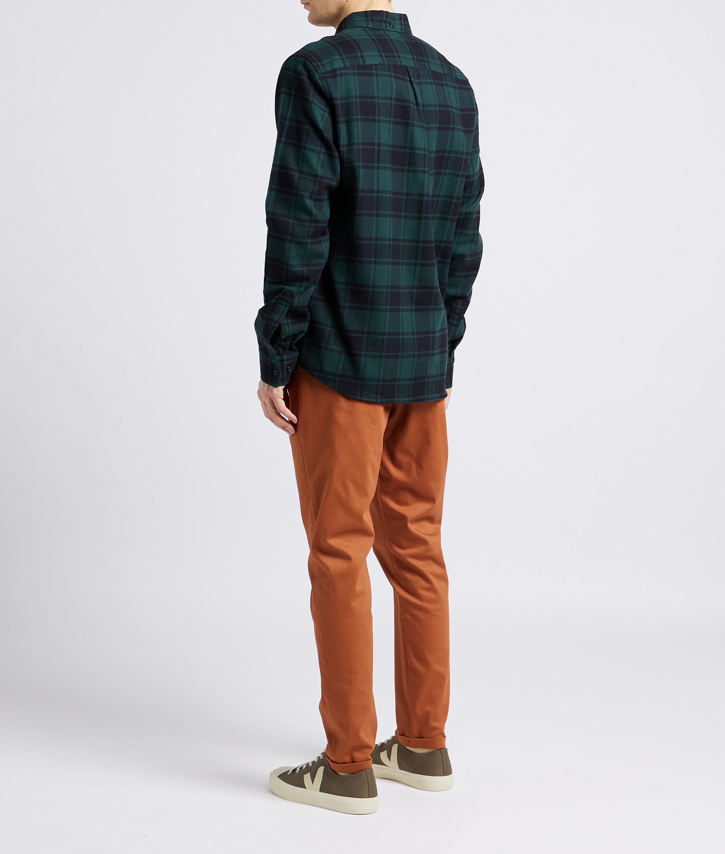 Slim-fit stretch cotton chinos LES DEUX Orange