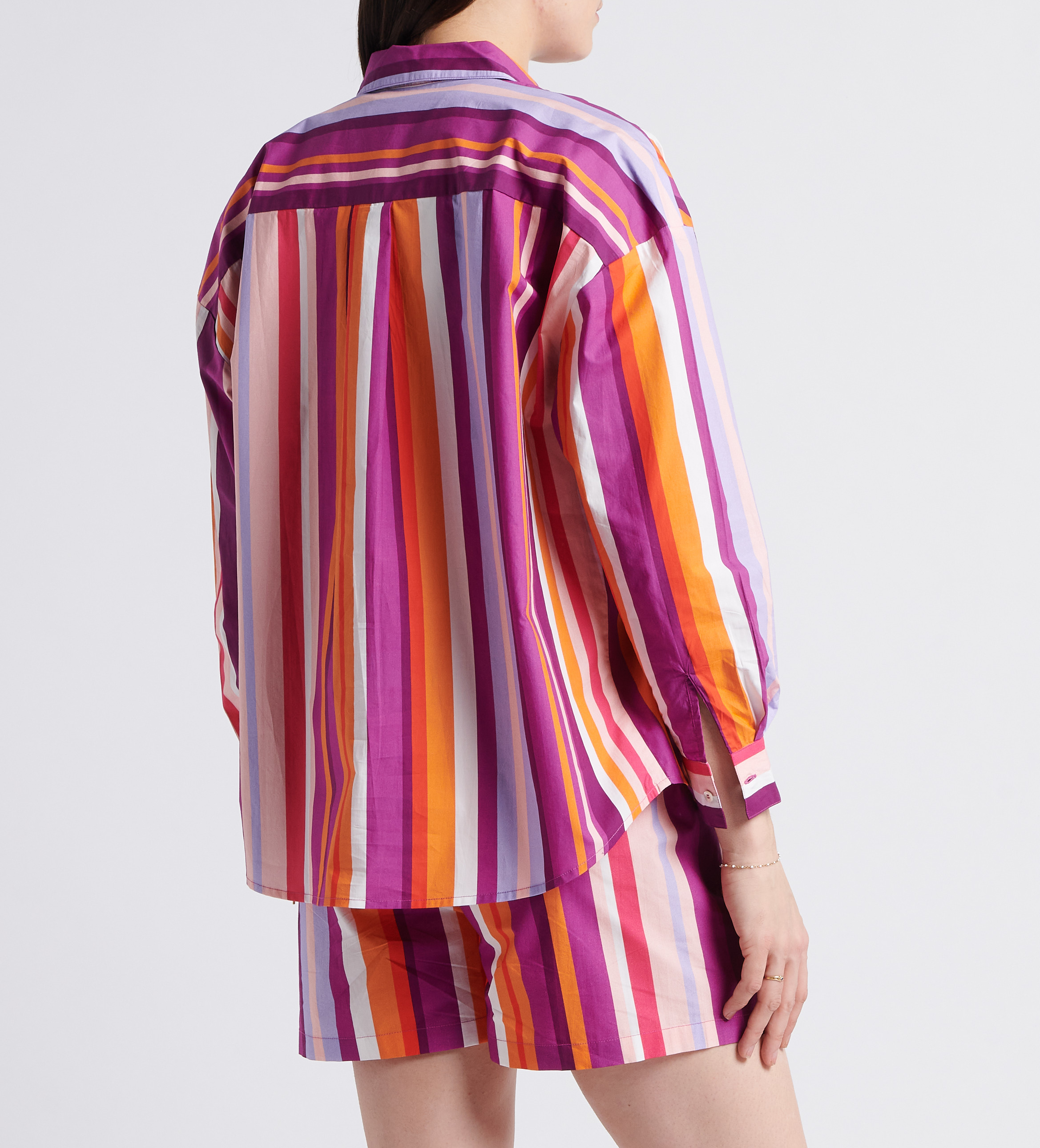 Loose-fit striped cotton shirt LA PETITE ETOILE Multicolored