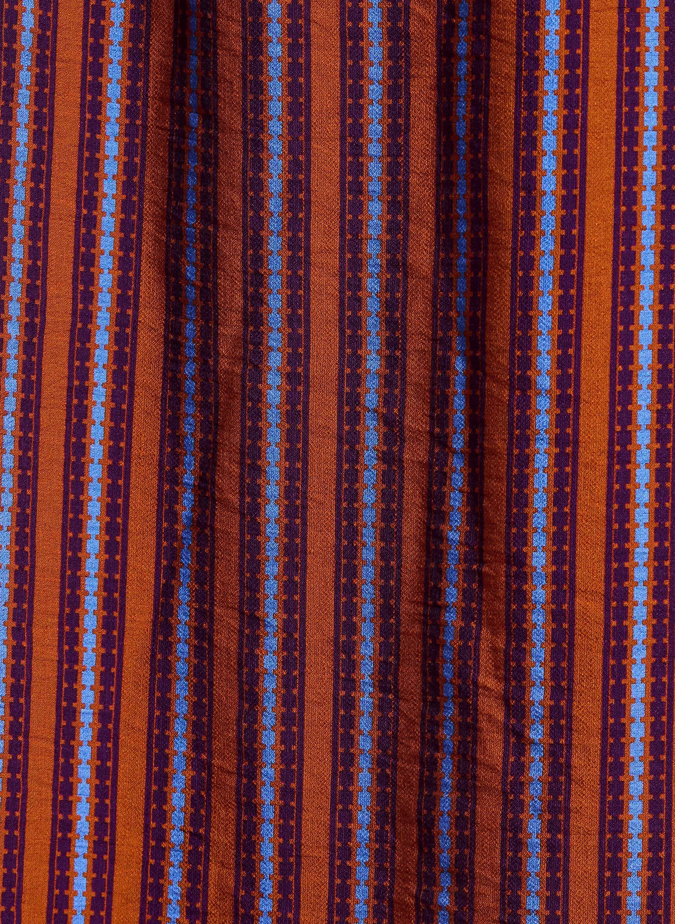 Robe midi à rayures LA FEE MARABOUTEE Multicolore