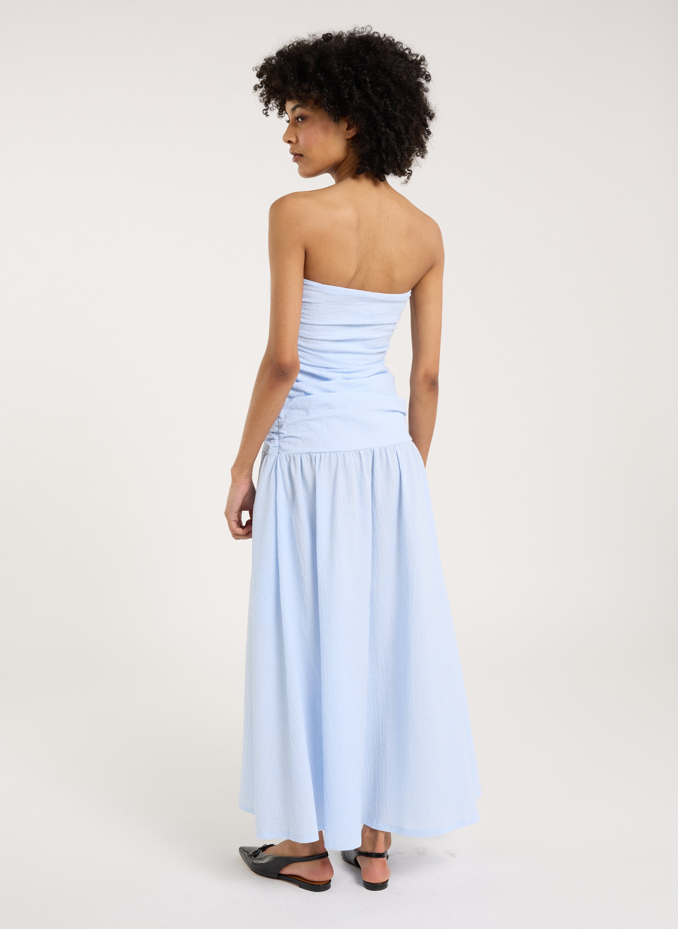 Robe bustier midi SAISON 1865 Bleu