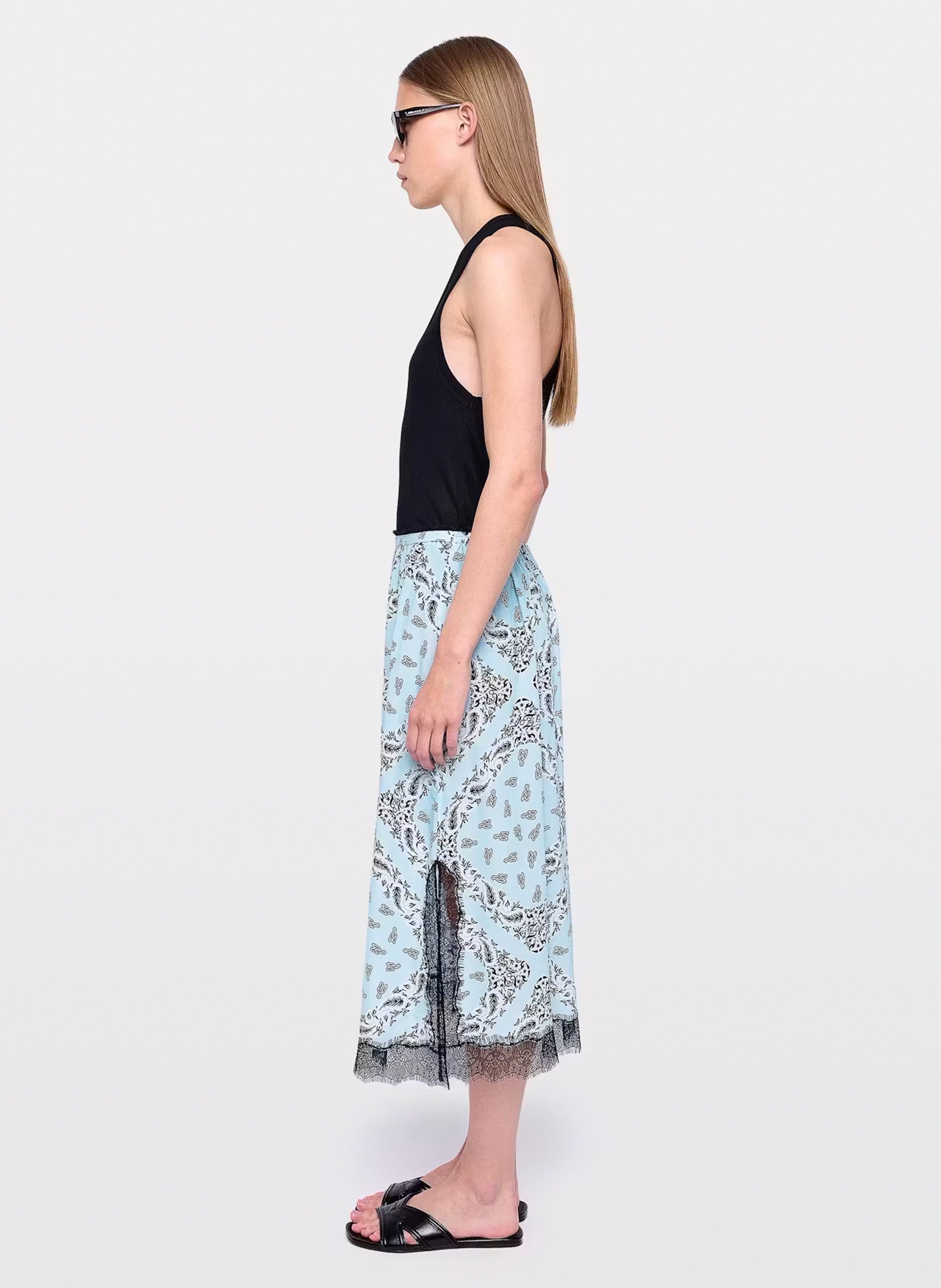 Jupe longue imprimée ZADIG&VOLTAIRE Bleu