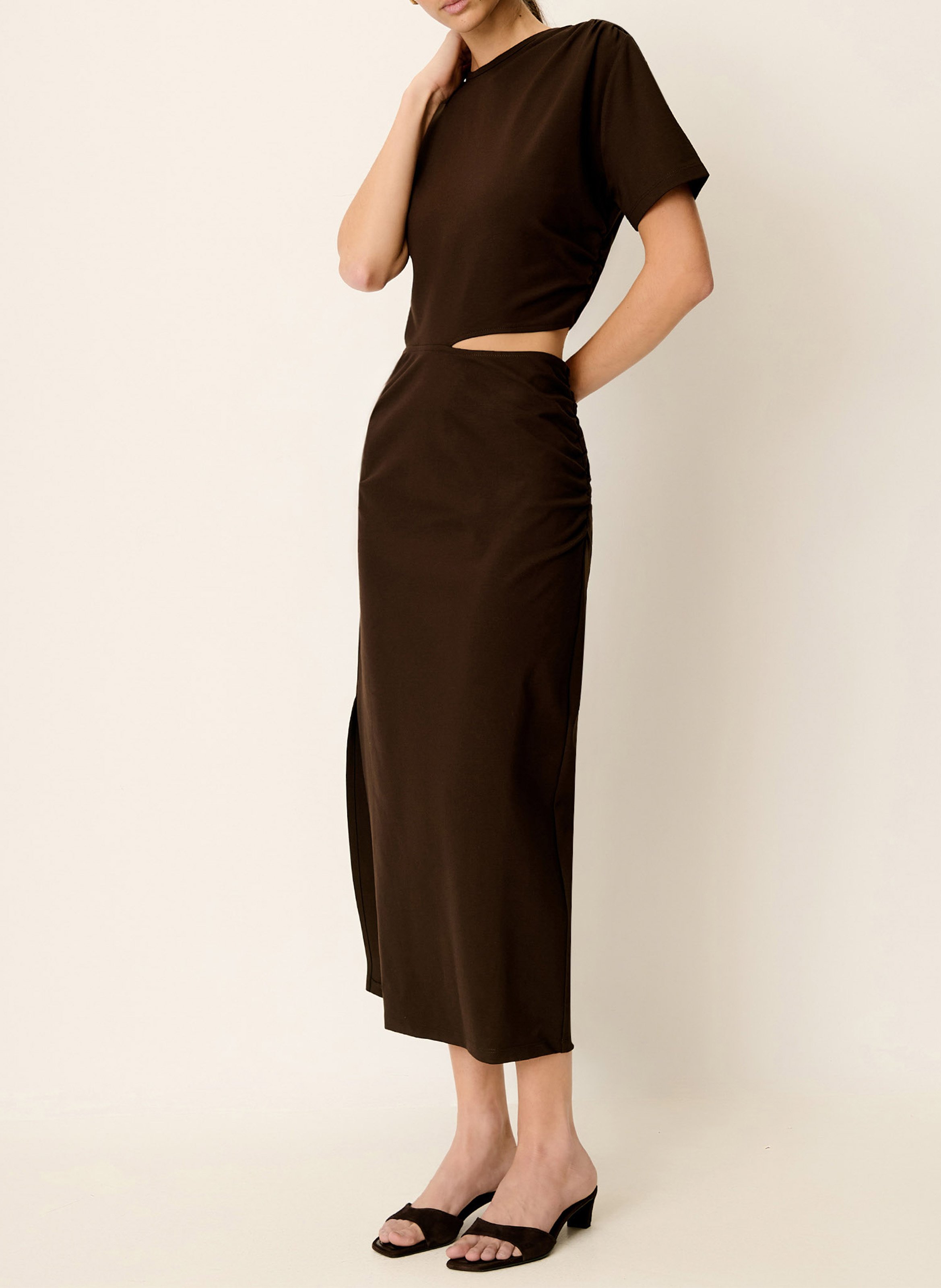 Langes Strickkleid SESSUN Braun