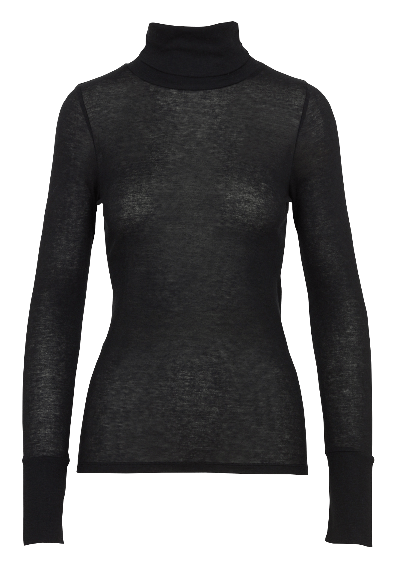 Lange mouwen coltrui T-shirt COTELAC ACOTE Zwart