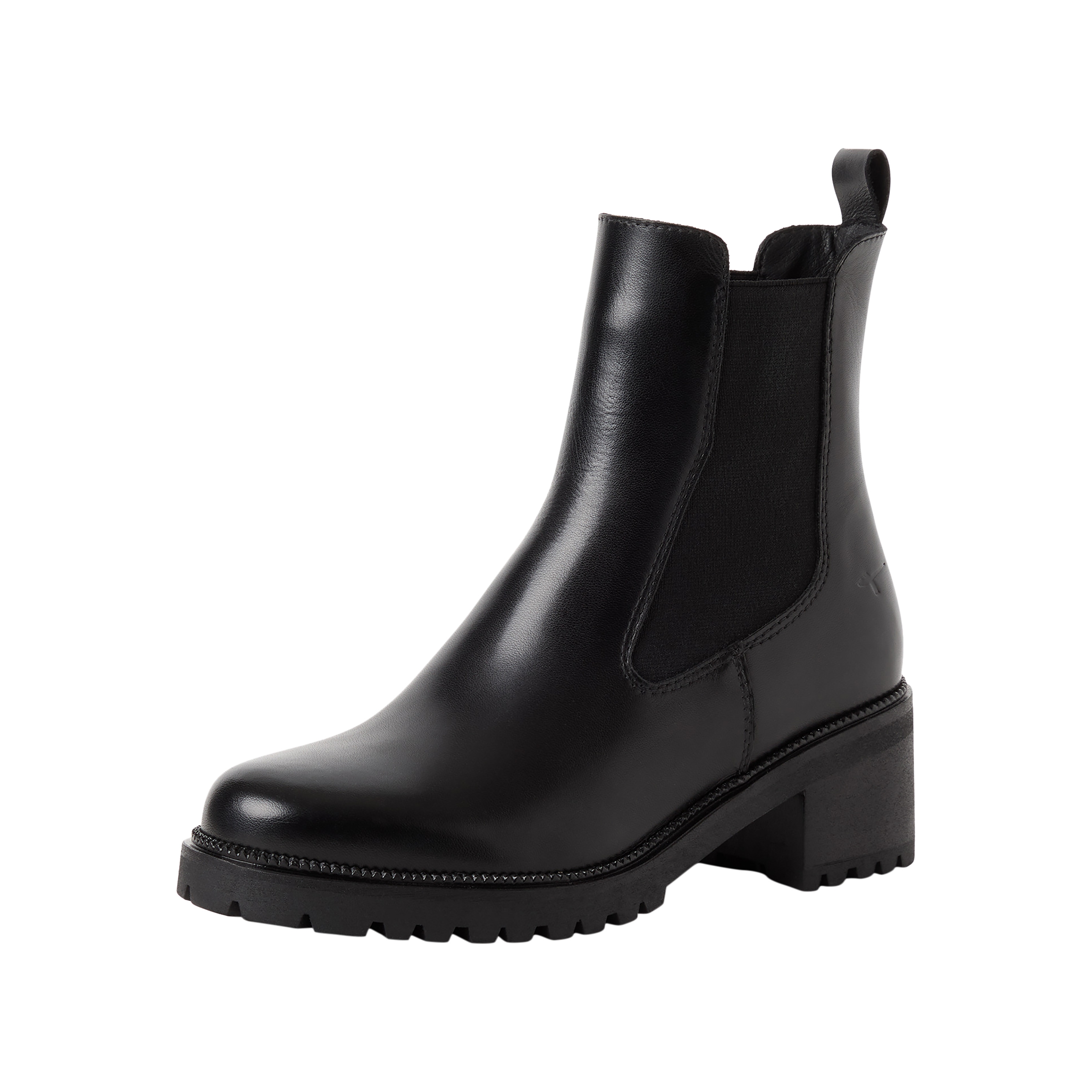 Leather ankle boots TAMARIS Black
