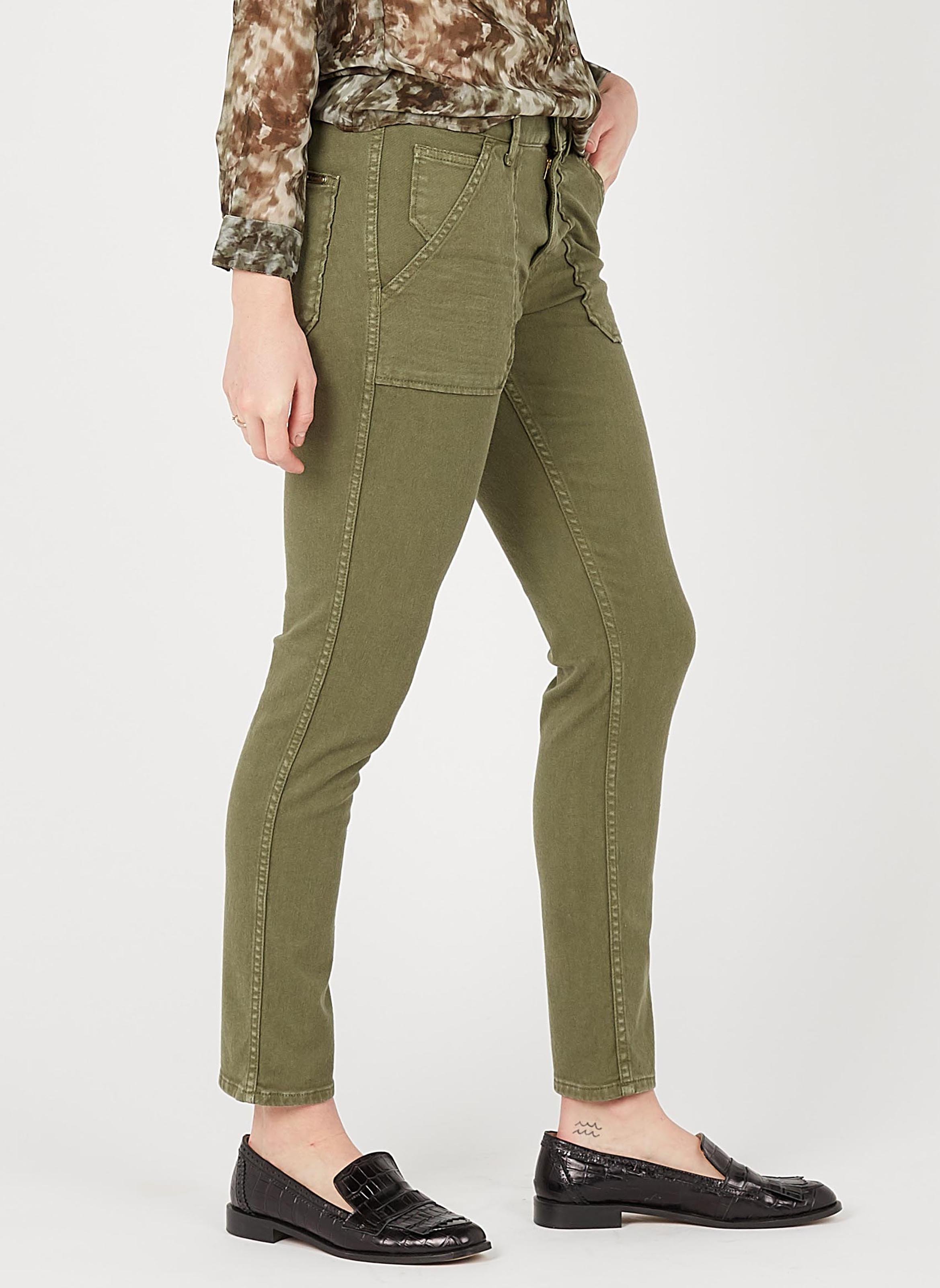 Jean slim en coton mélangé ACQUAVERDE Vert