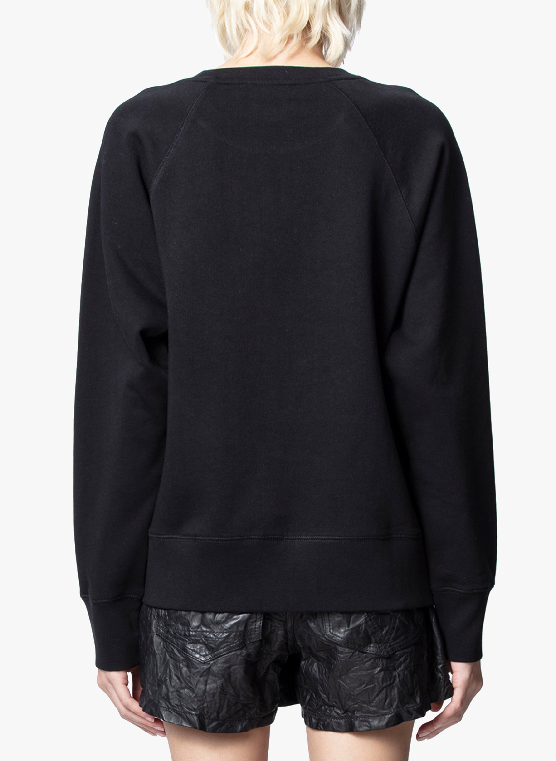 Embroidered round-neck sweatshirt ZADIG&VOLTAIRE Black