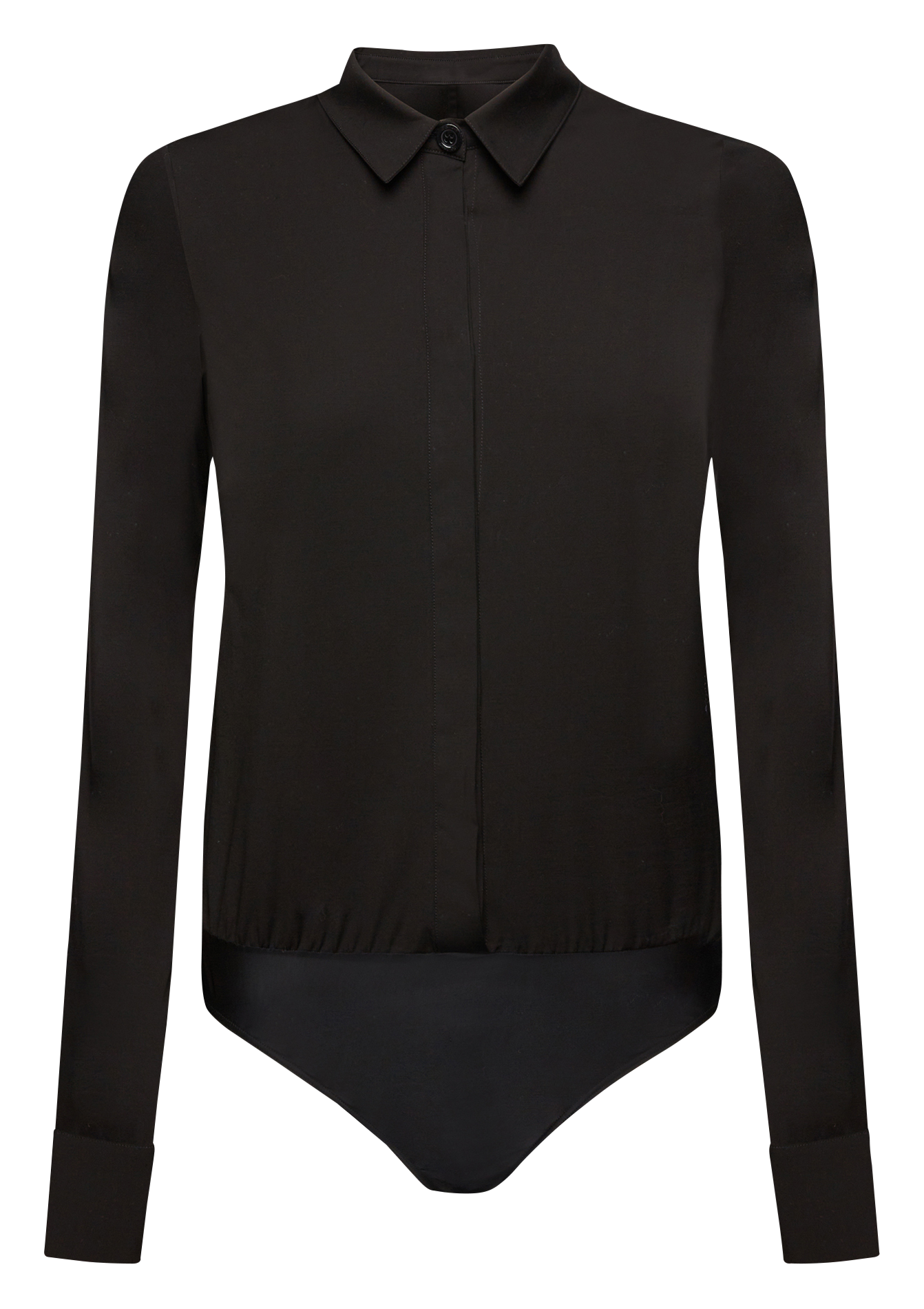 Body in popeline di cotone WOLFORD Nero