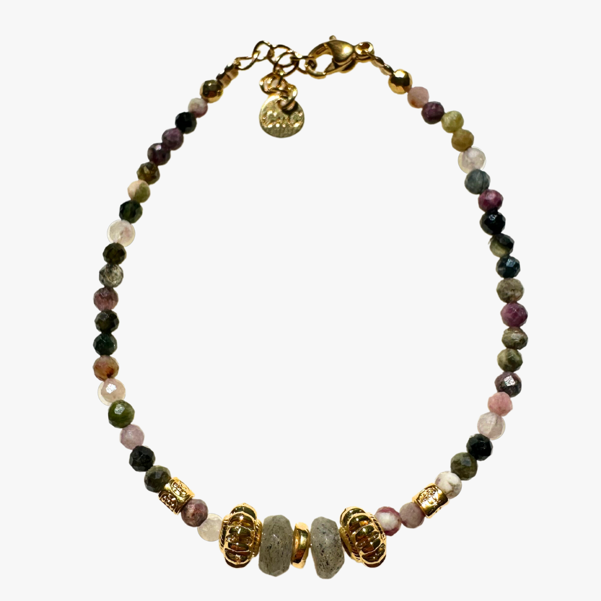 Tourmaline and labradorite bracelet GINANDGER Blue