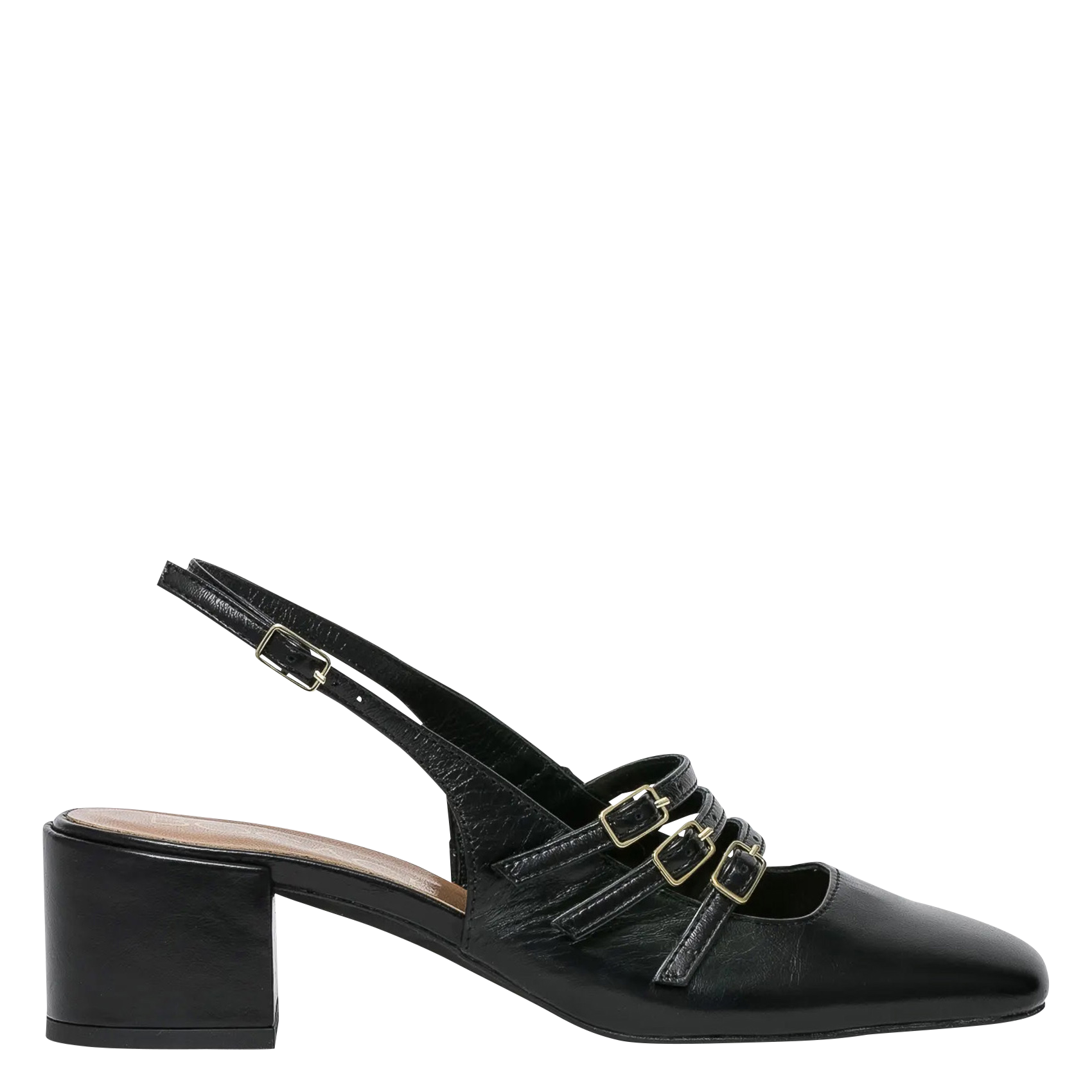 Smooth leather Mary Janes BOCAGE Black