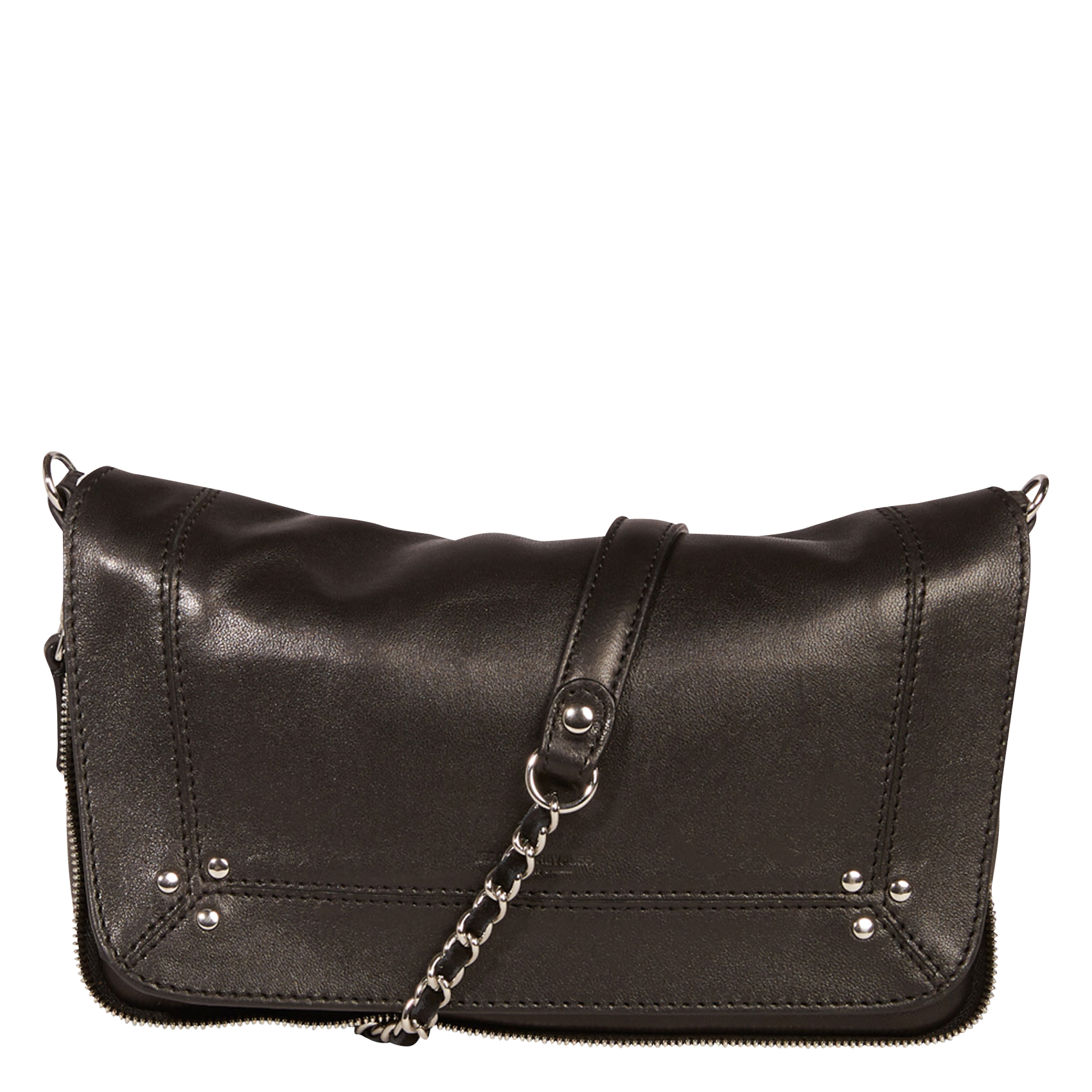 Leather shoulder bag JEROME DREYFUSS Black