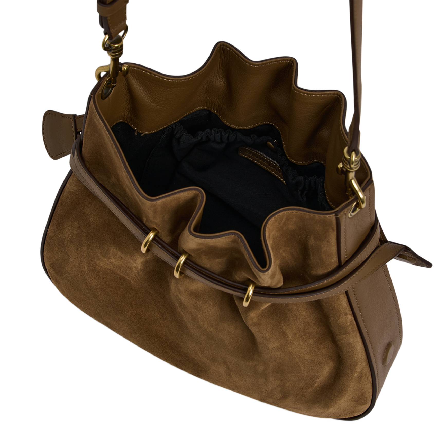 Sac seau bandoulière en cuir GERARD DAREL Vert