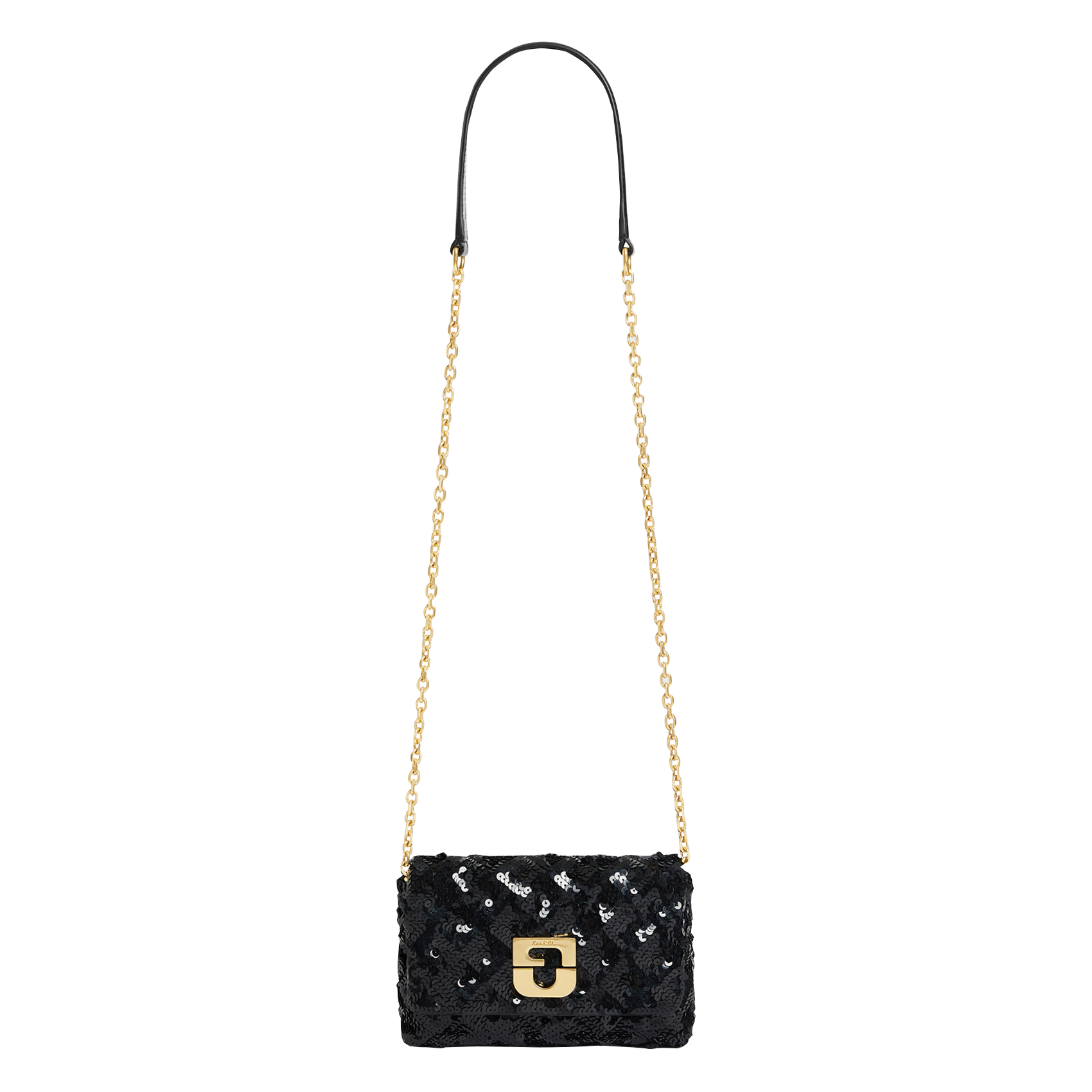 Sac bandoulière à sequins GERARD DAREL Noir