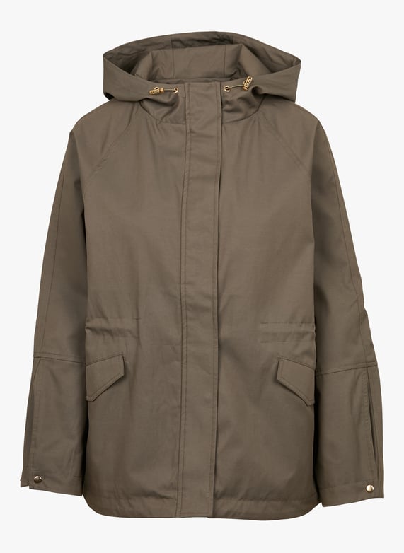 Parka en coton melange Vert