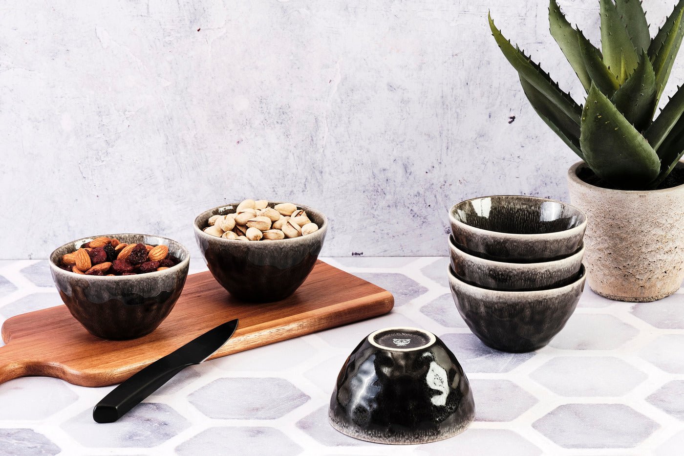 MOON - 6-piece bowl set BJORN Black