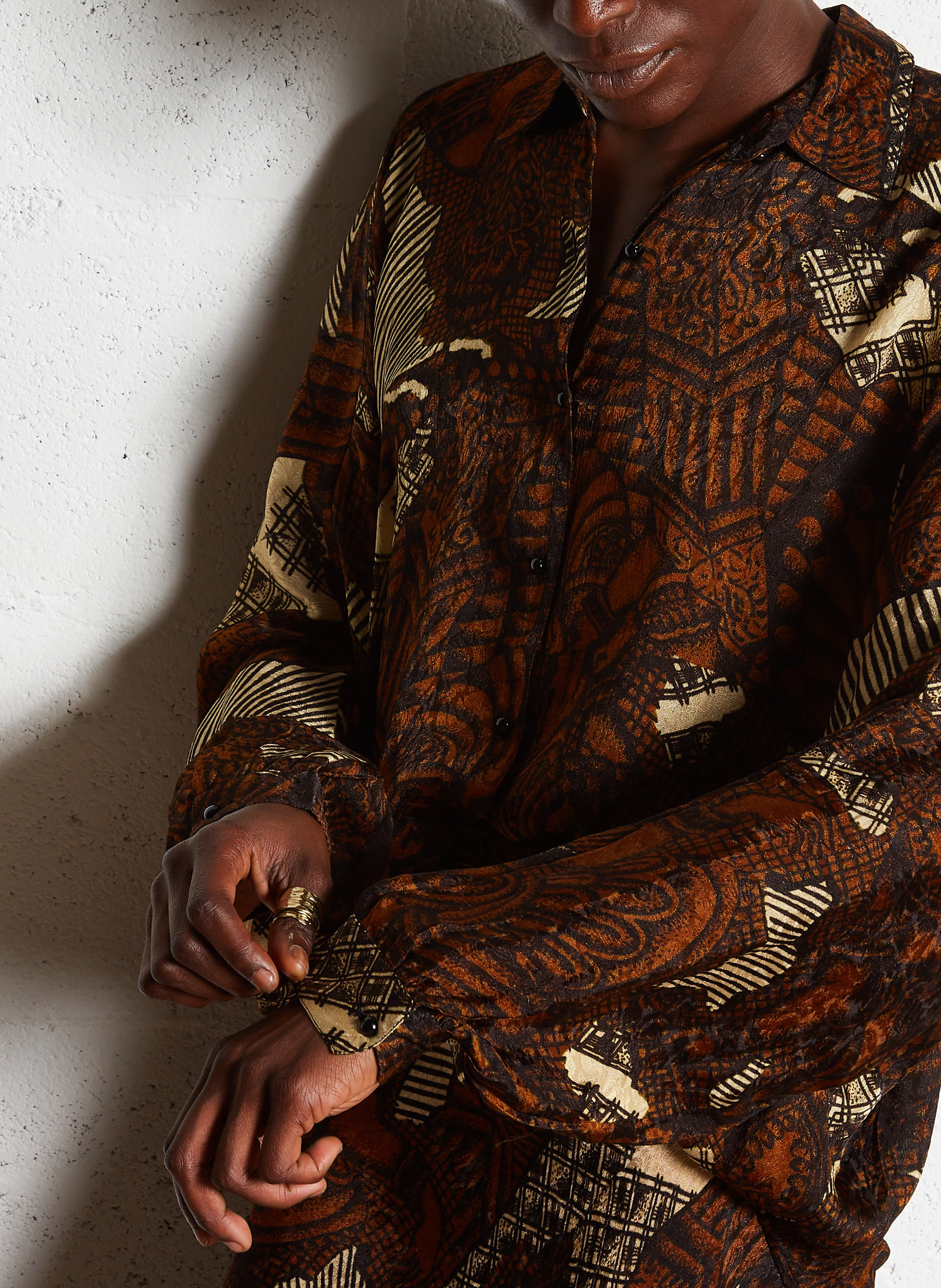 Printed straight shirt MES DEMOISELLES Multicolored