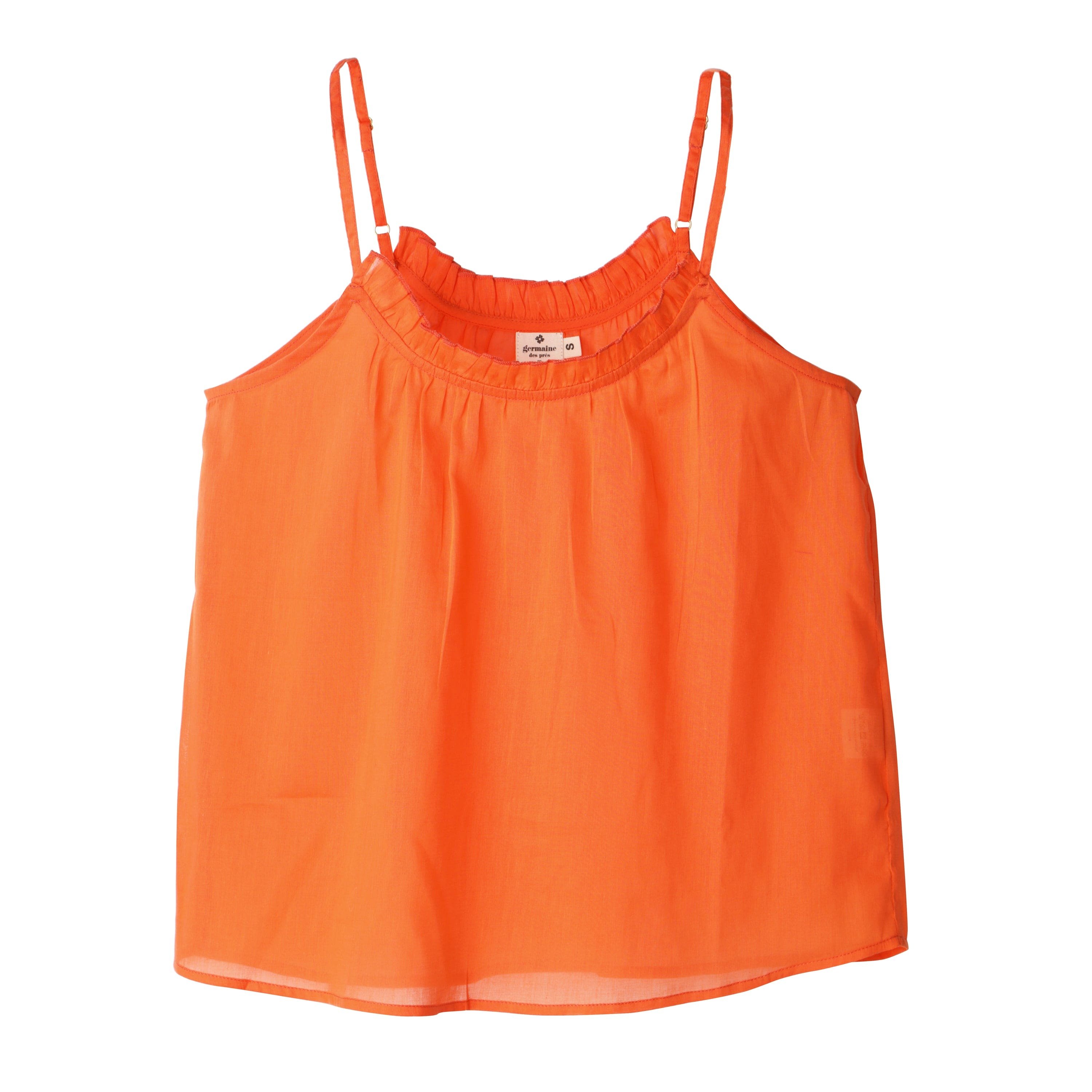 Cotton camisole GERMAINE DES PRES Orange