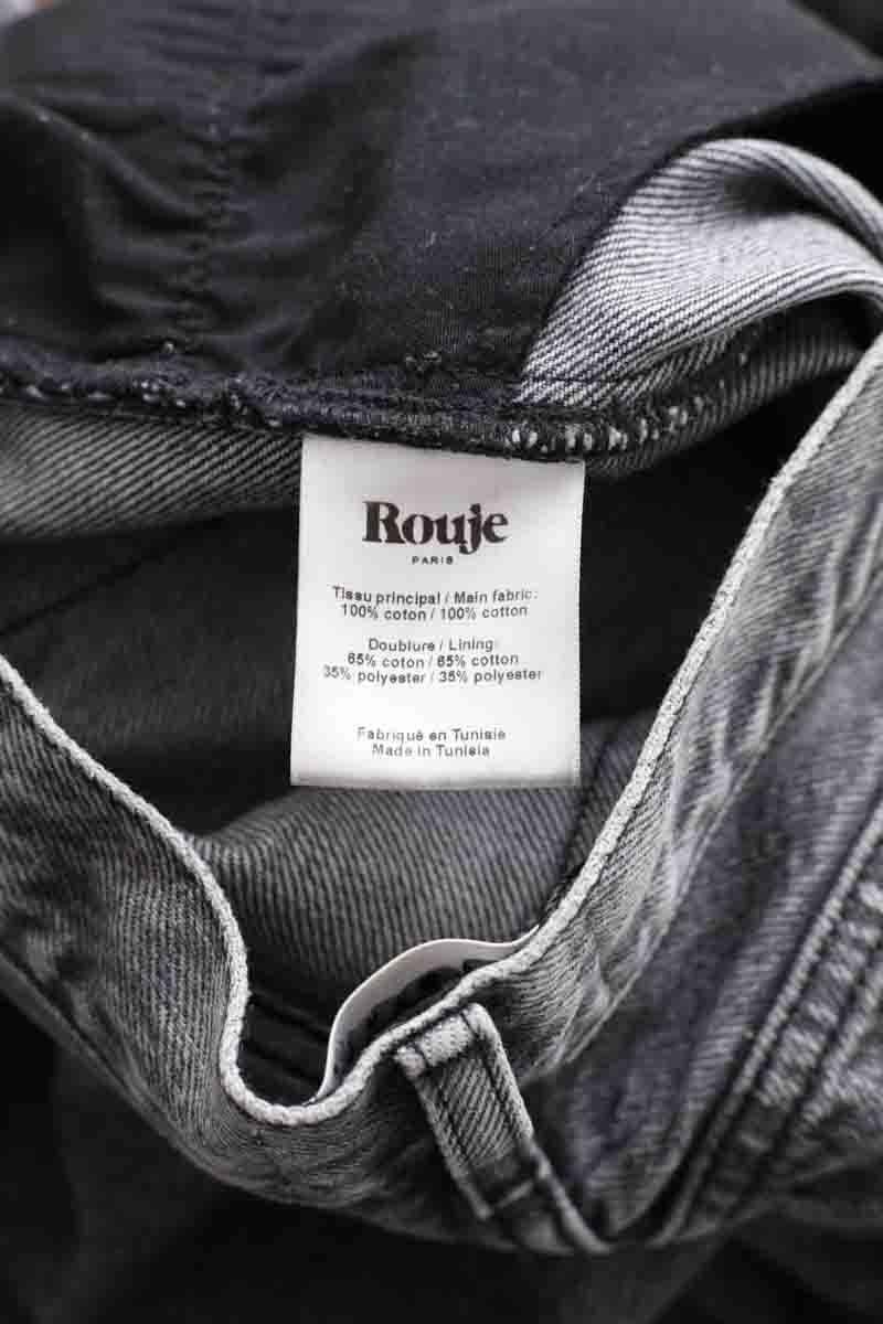 Cotton straight jeans ROUJE - Seconde Main Grey