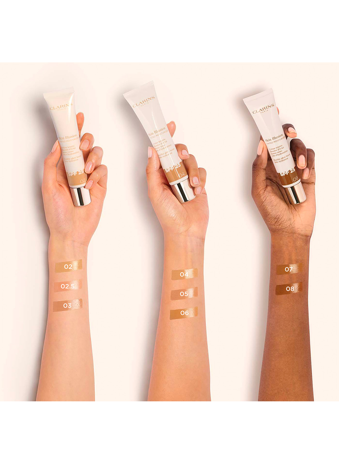 Skin Illusion Tinted Moisturizer SPF25 - Crème teintée booster d'éclat CLARINS 04