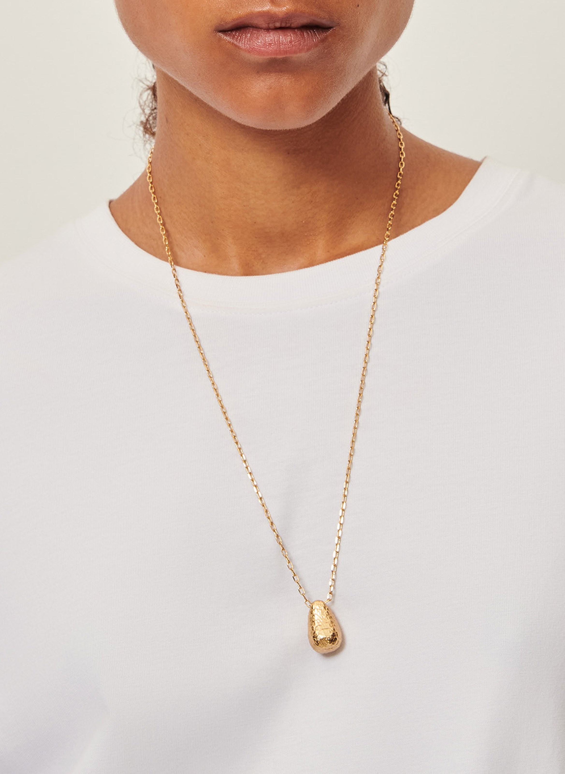 Loose-fit round-neck cotton T-shirt SESSUN White