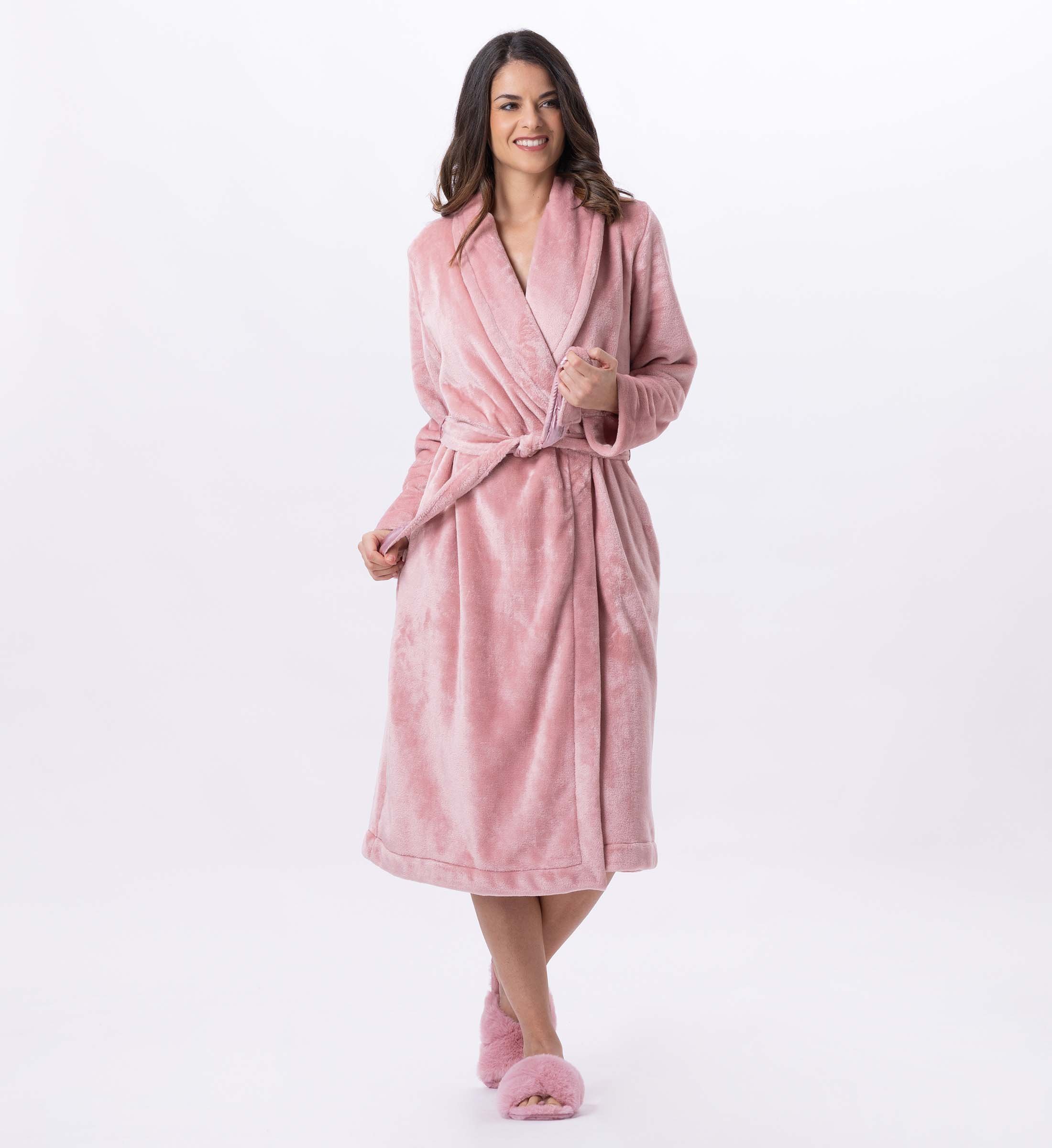 Plush Flannel Robe LE CHAT Pink