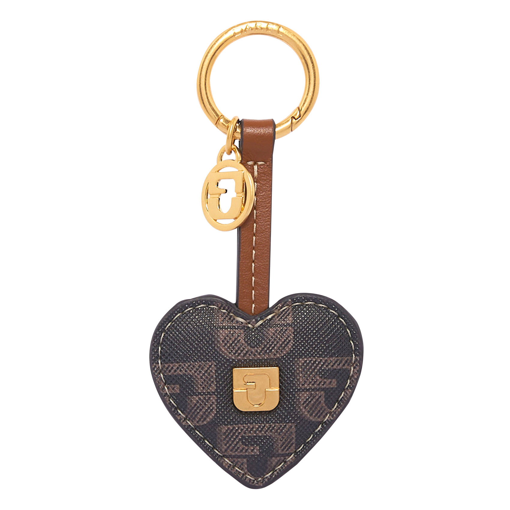 Sleutelhanger in de vorm van een hart GERARD DAREL Bruin