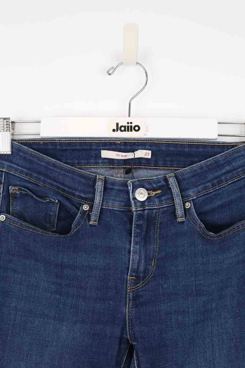 Cotton skinny jeans LEVI'S - Seconde main Blue