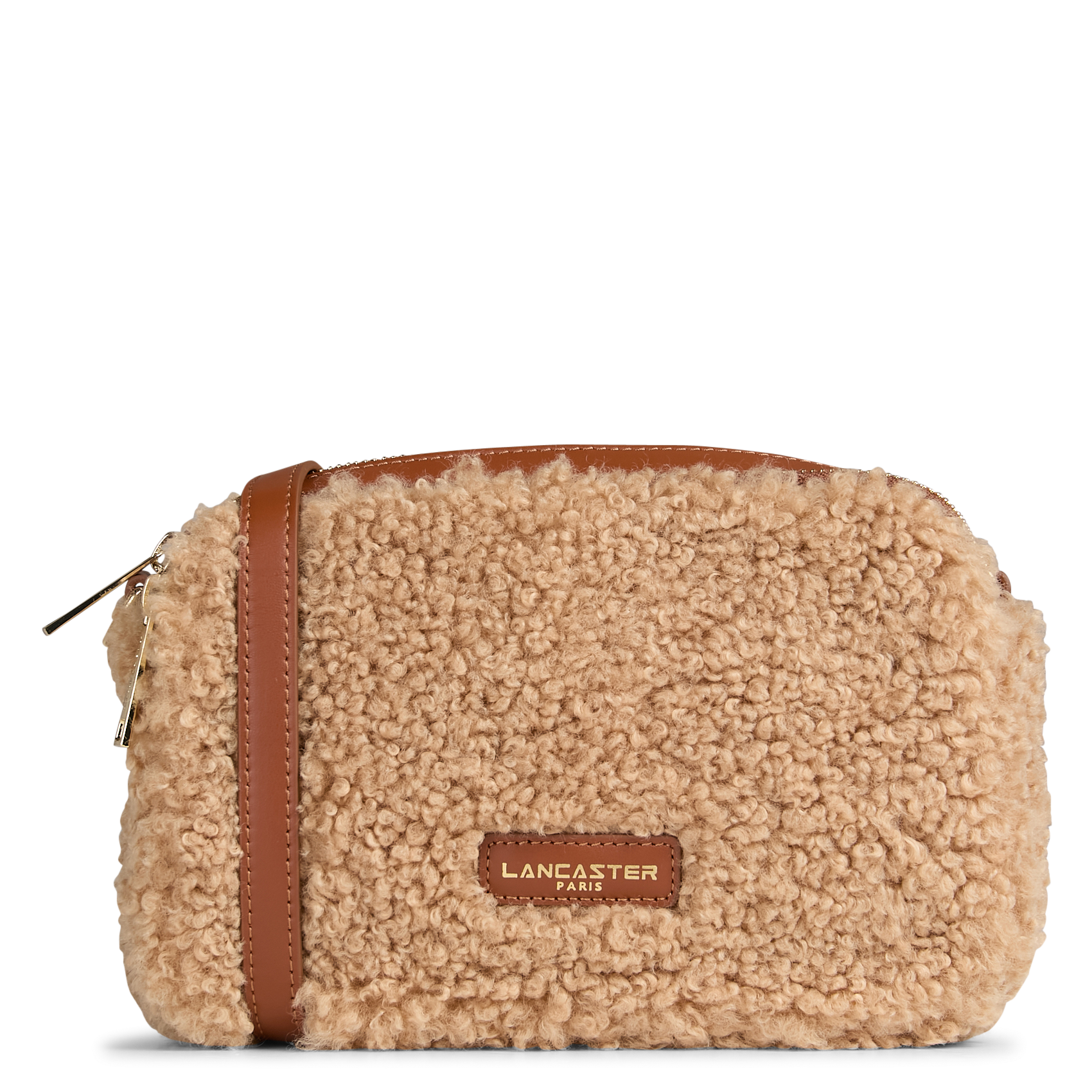 Sac bandoulière en cuir LANCASTER PARIS Marron