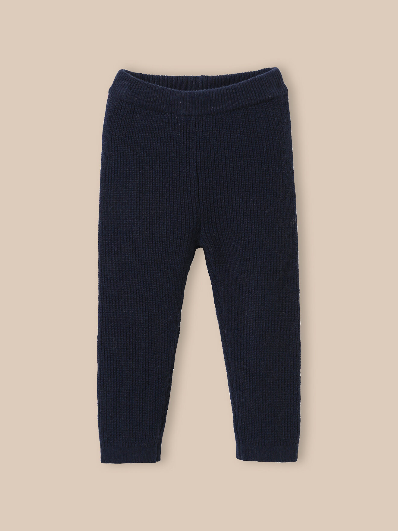 Organic wool and cotton leggings CYRILLUS Blue
