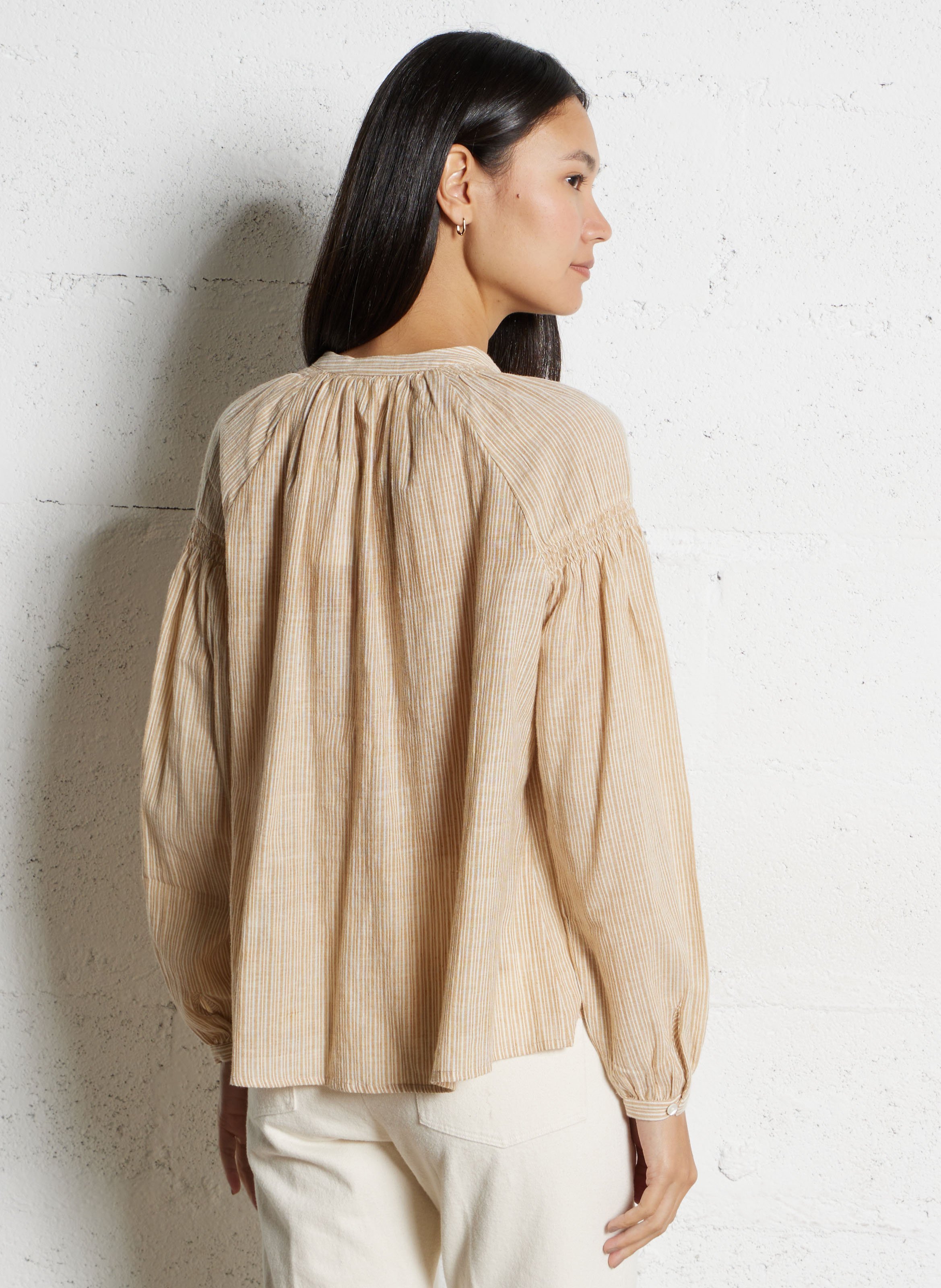 Blouse ample en coton HARTFORD Multicolore