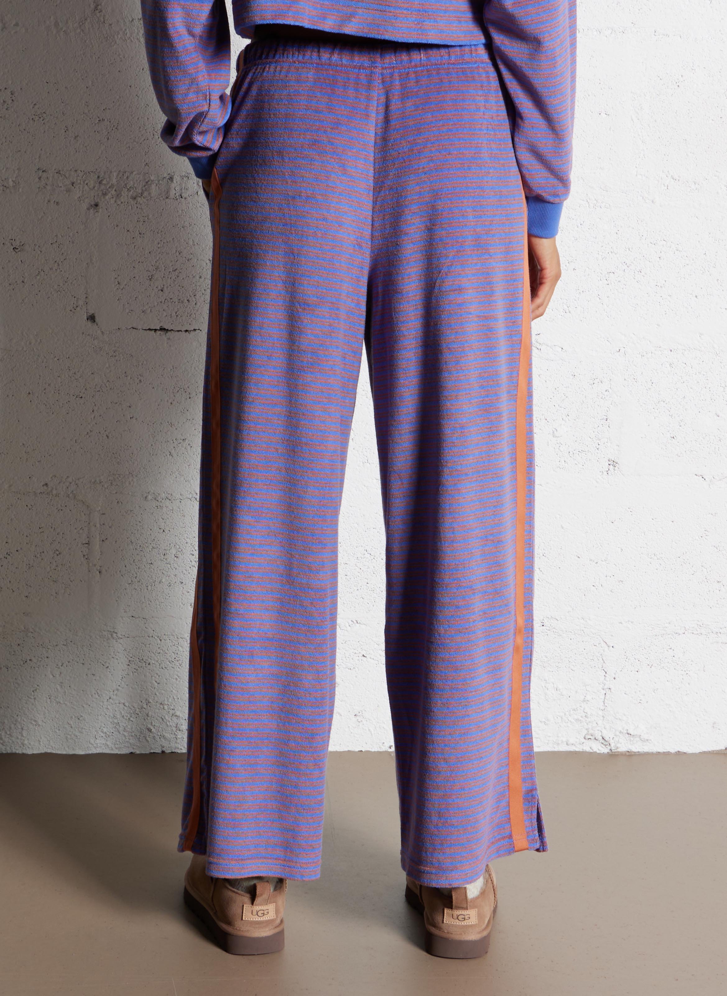 Pantalon large taille haute en coton mélangé BILLABONG Bleu