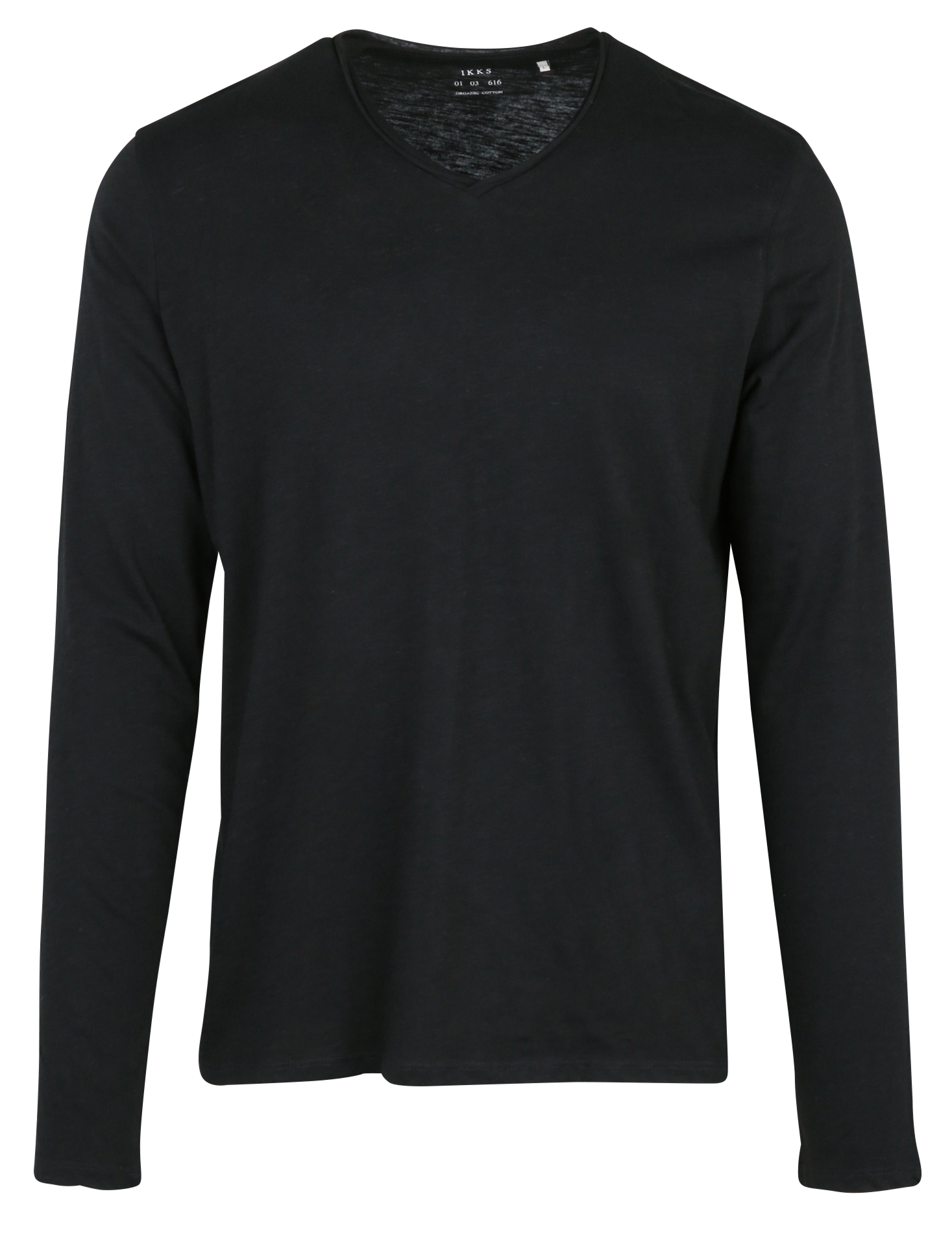 Tee-shirt droit vol V en coton IKKS Noir