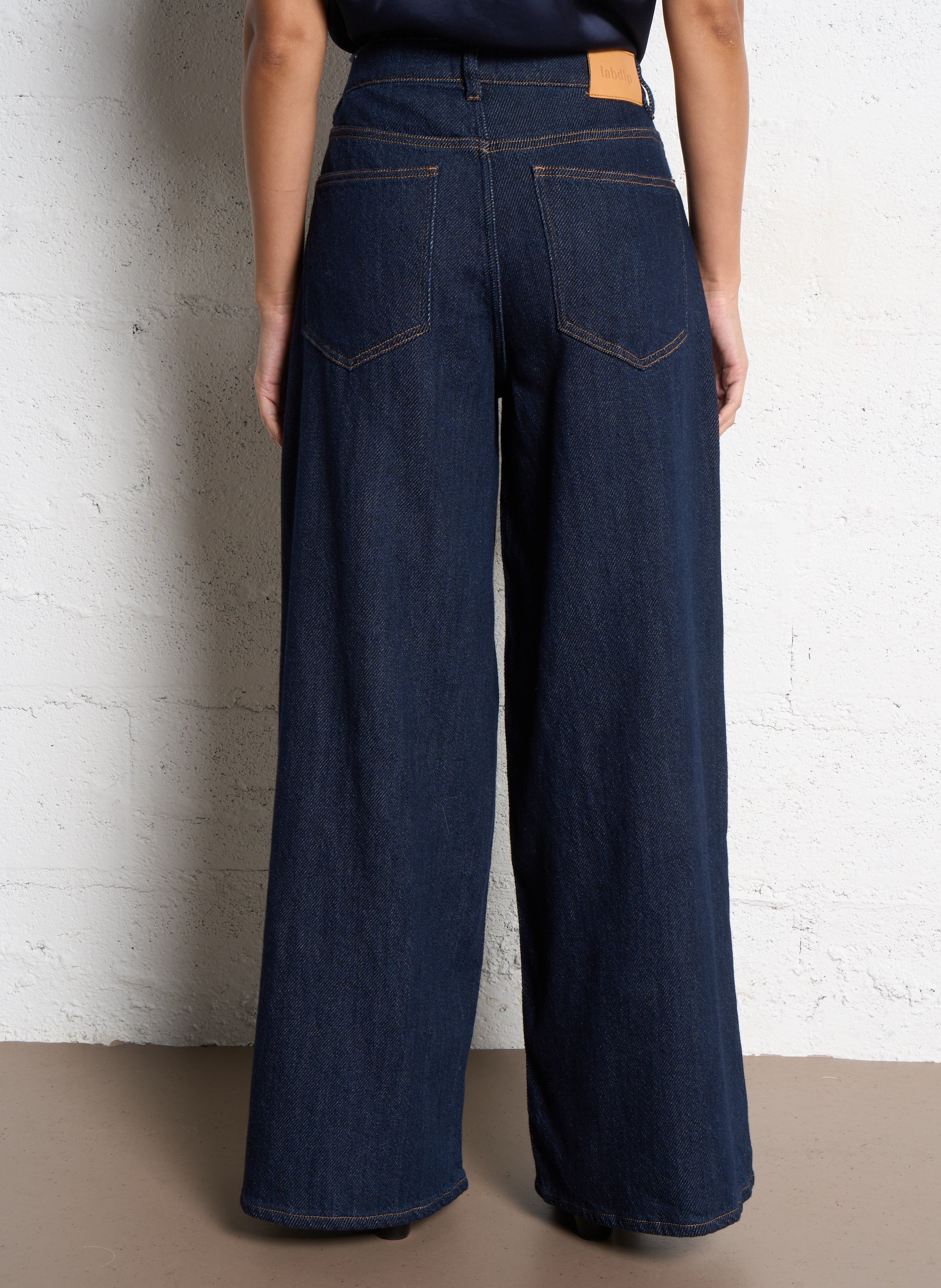 Flared katoenen jeans LAB DIP Blauw