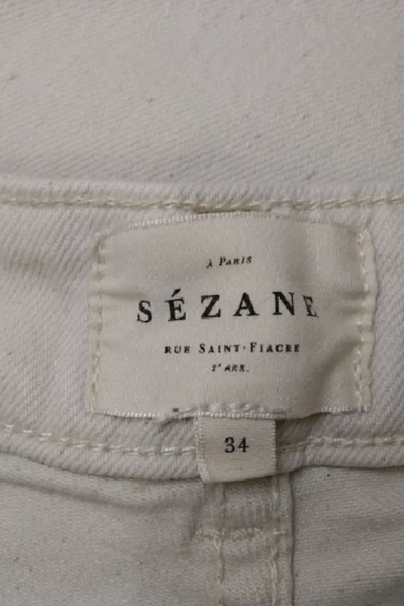 - Straight-leg jeans
- 5 pockets
- Straight cut
- Faded effect SEZANE - Seconde main Beige