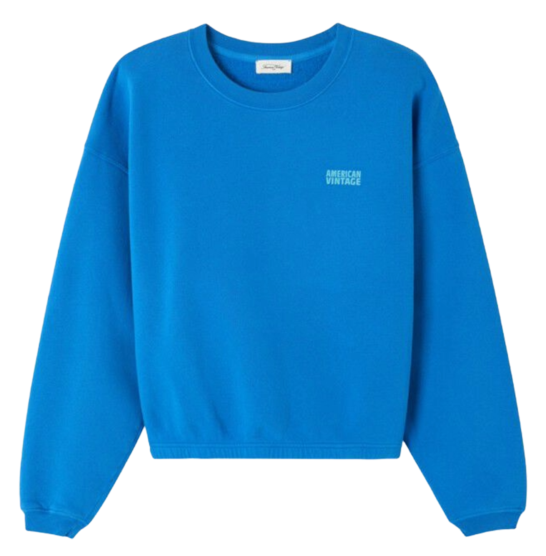 Kurzes Rundhals-Sweatshirt aus Baumwoll-Mix IZUBIRD Reve vintage