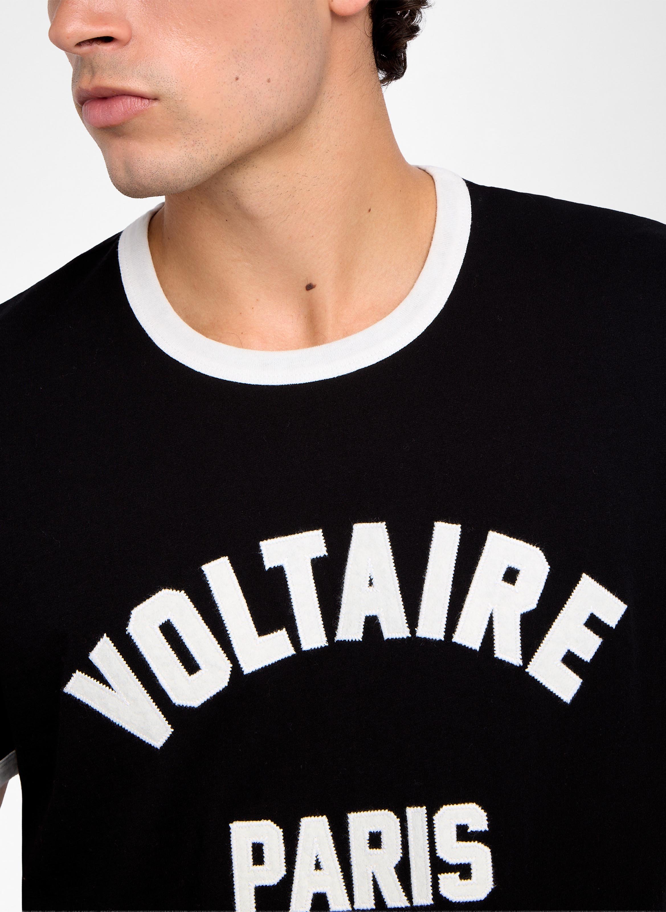 Straight screen-printed round-neck T-shirt ZADIG&VOLTAIRE Black