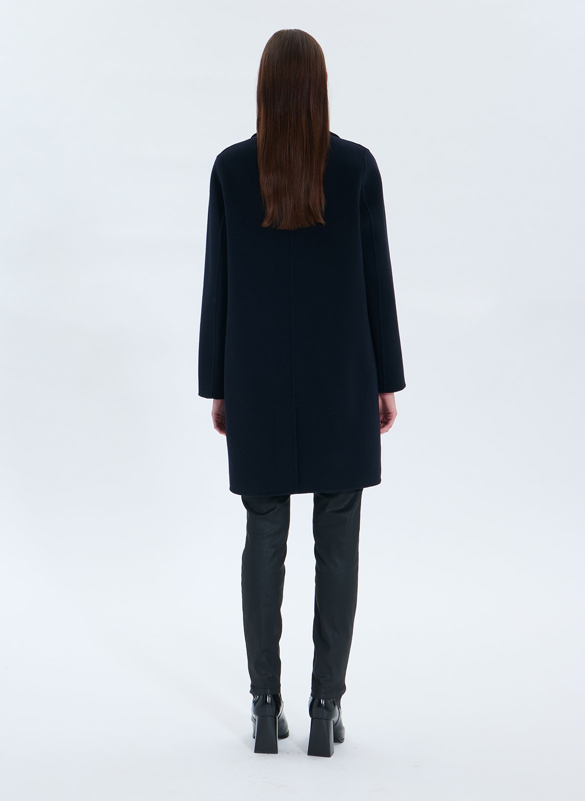 Oversized wool-blend coat with tailored collar ZAPA Blue