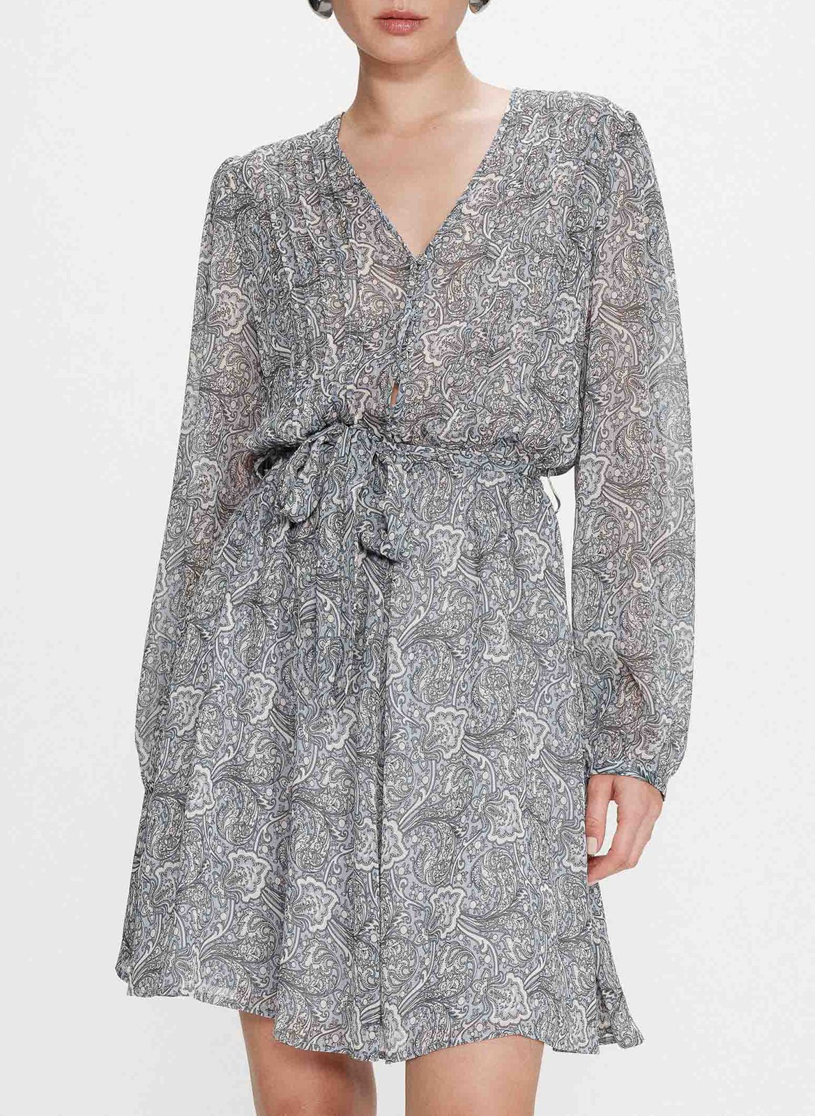 Korte jurk met print GRACE ET MILA Blauw