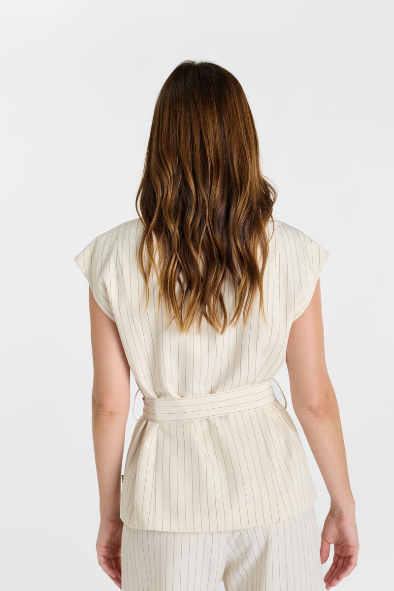 Sleeveless jacket LE TEMPS DES CERISES Beige