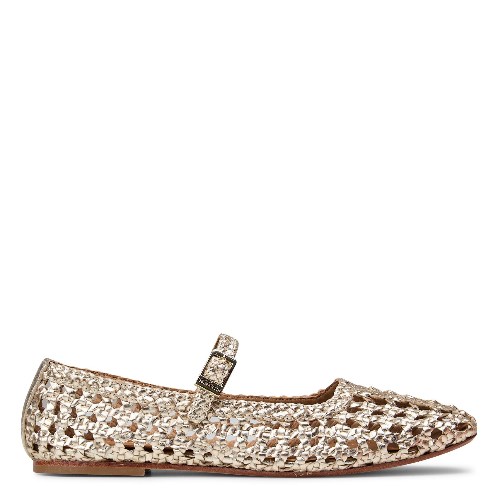 Braided leather ballet pumps JB MARTIN